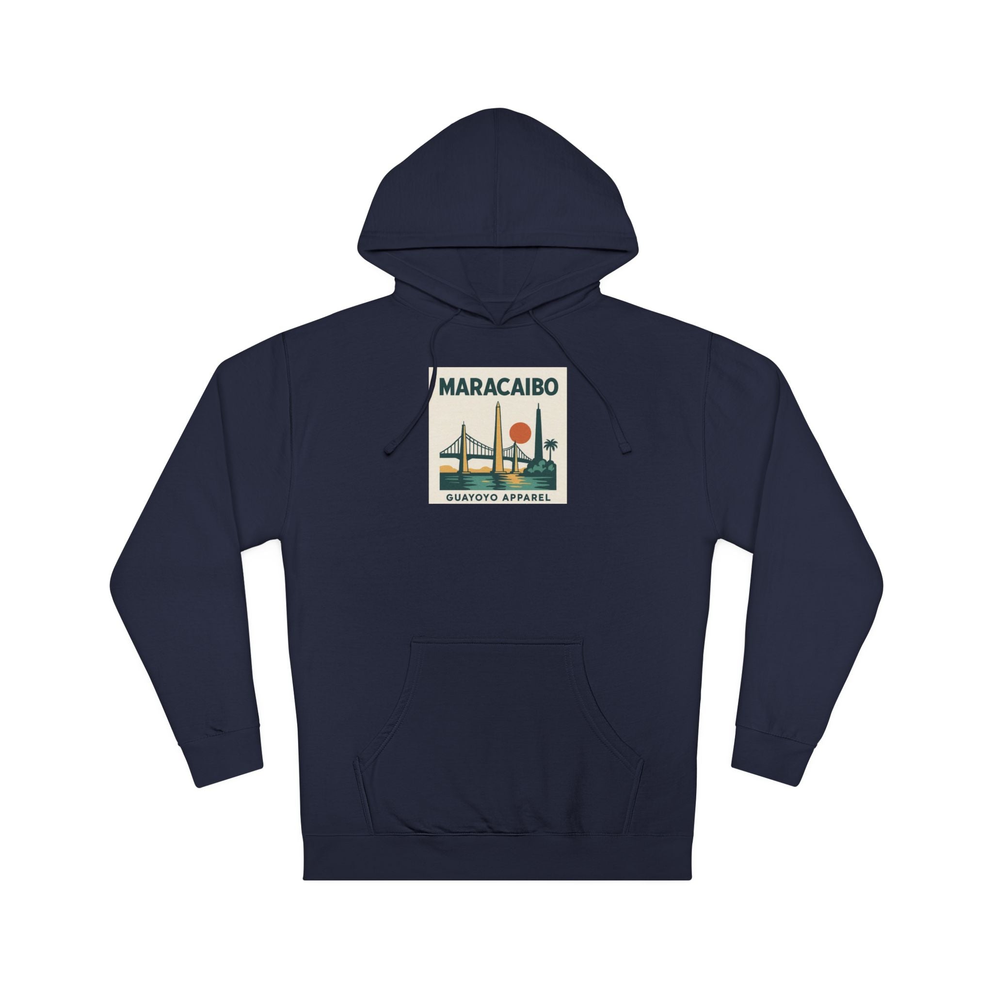 Maracaibo Vintage Travel Hoodie – Retro Sunset Bridge Graphic