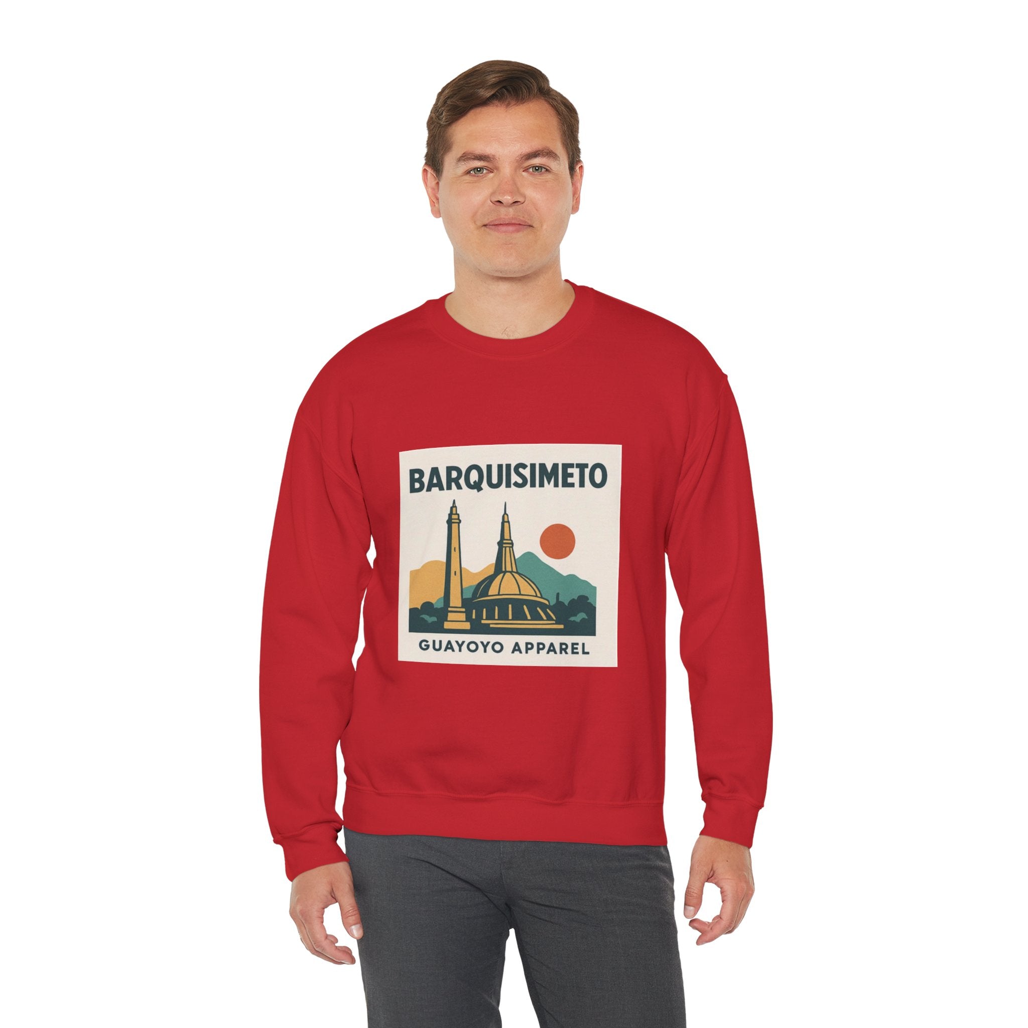 Barquisimeto Landmark Sweatshirt — Retro Cityscape Guayoyo Apparel