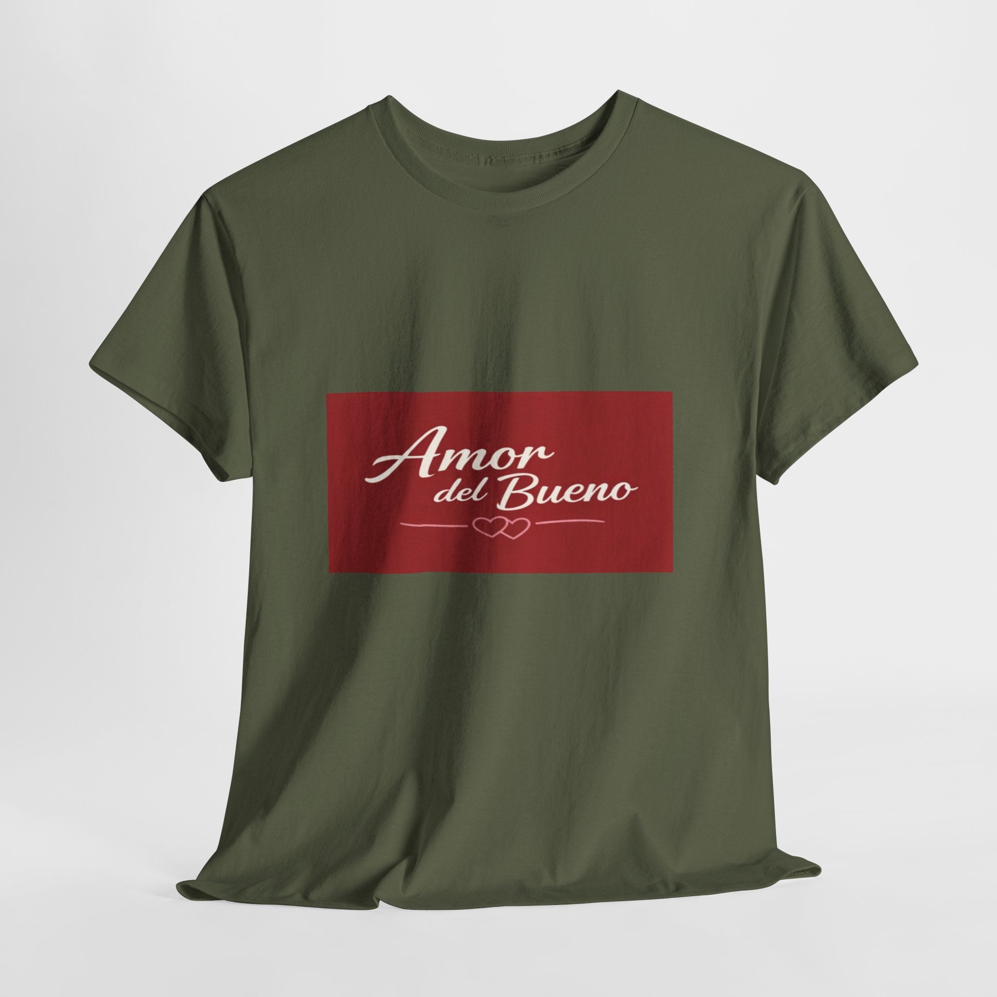 Amor del Bueno Script Tee — Romantic Spanish Love T-Shirt