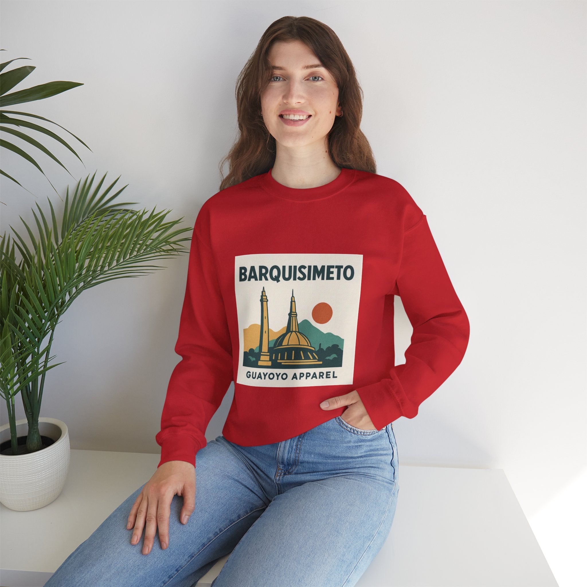 Barquisimeto Landmark Sweatshirt — Retro Cityscape Guayoyo Apparel