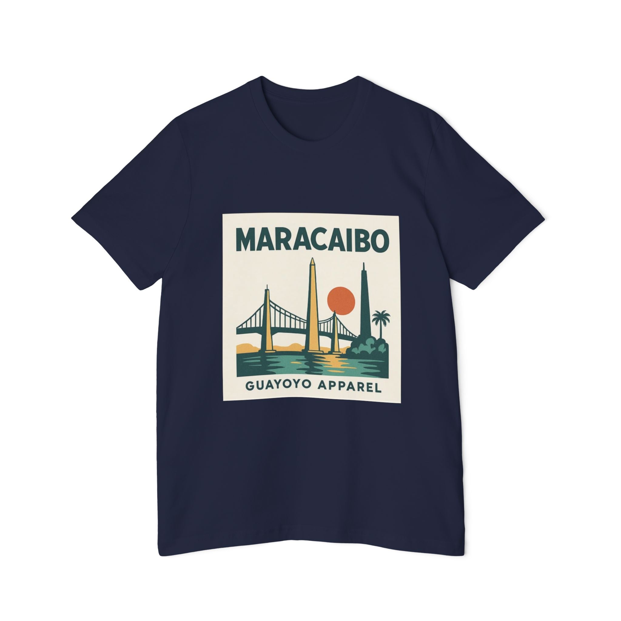 Maracaibo Retro Travel T-Shirt — Vintage Sunset Bridge Design