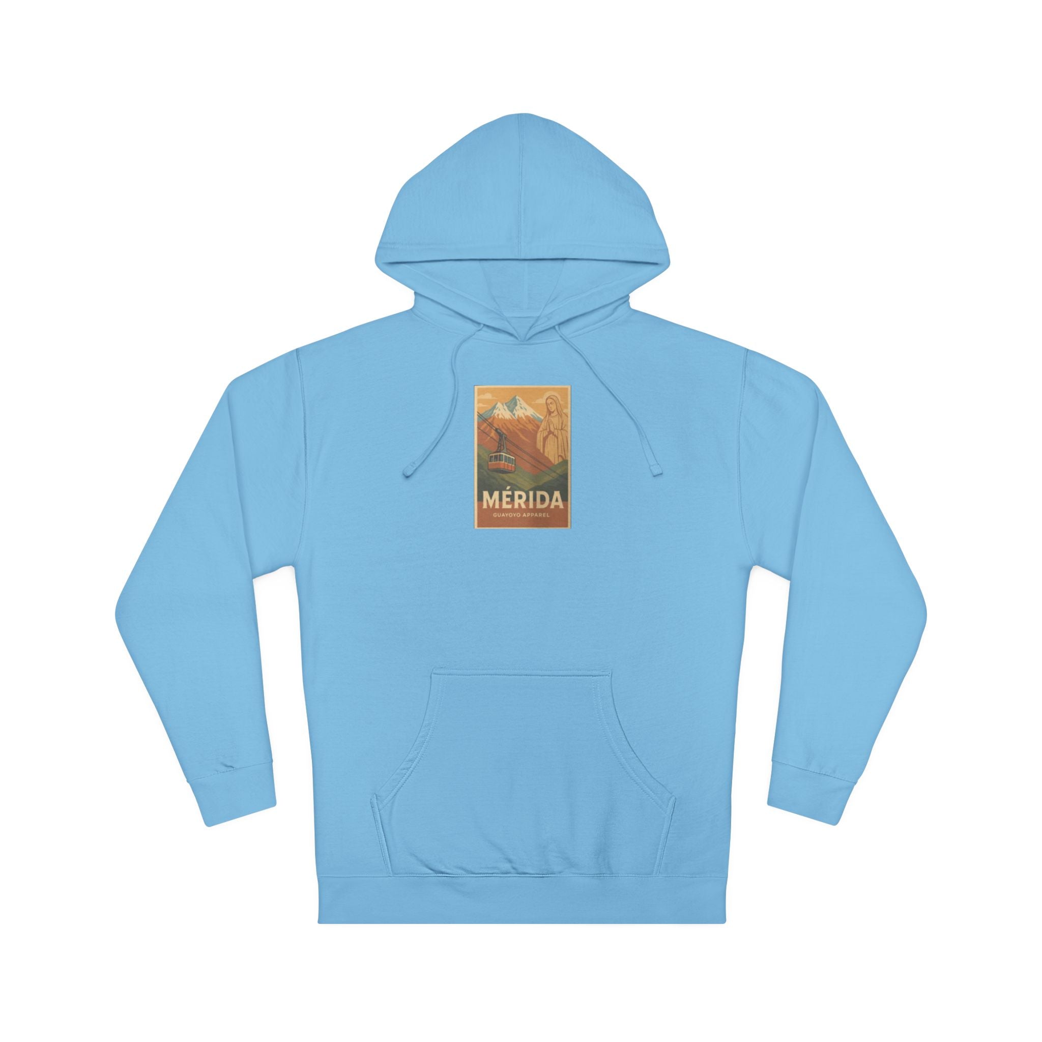 Merida Vintage Travel Hoodie — Retro Botanical Poster Sweatshirt
