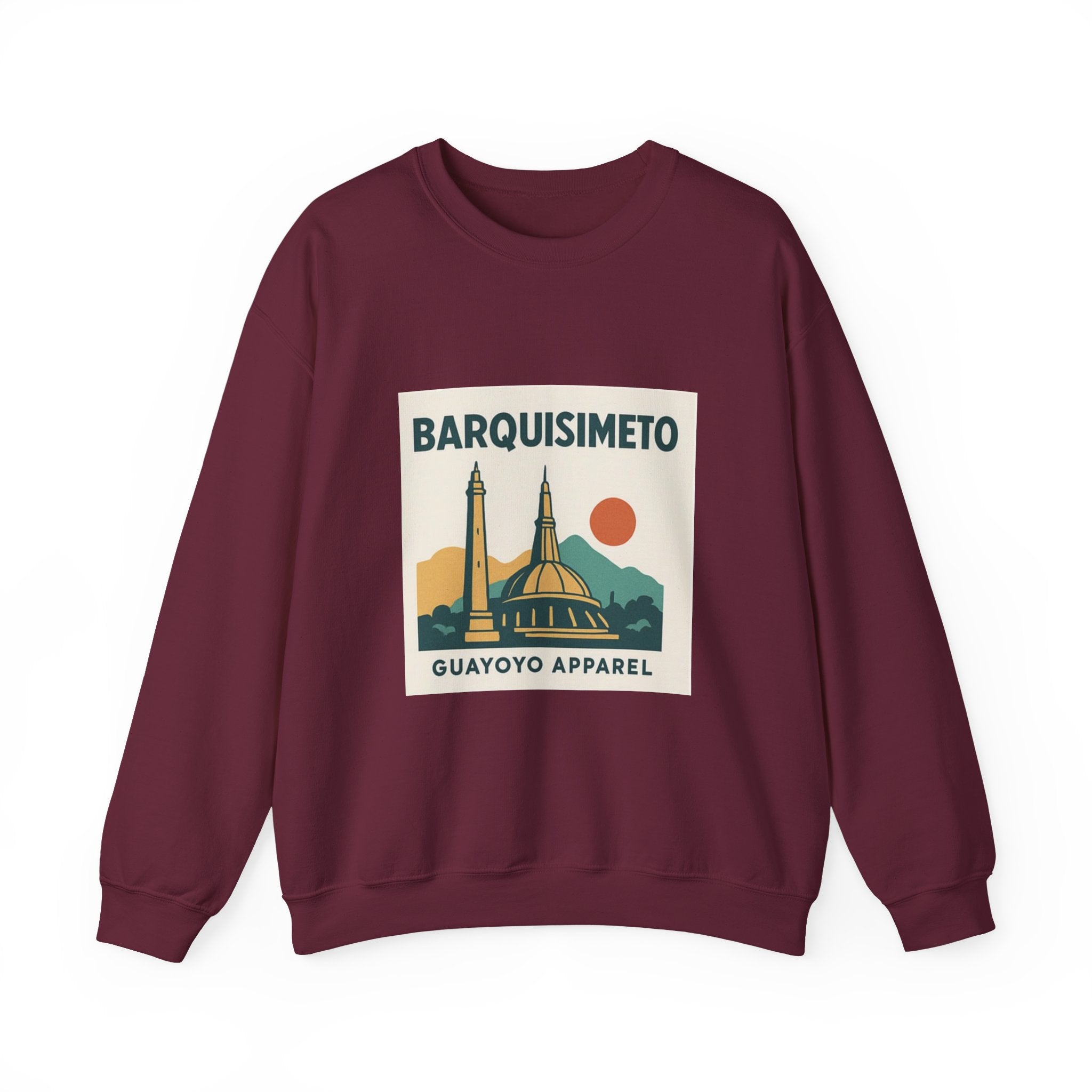 Barquisimeto Landmark Sweatshirt — Retro Cityscape Guayoyo Apparel