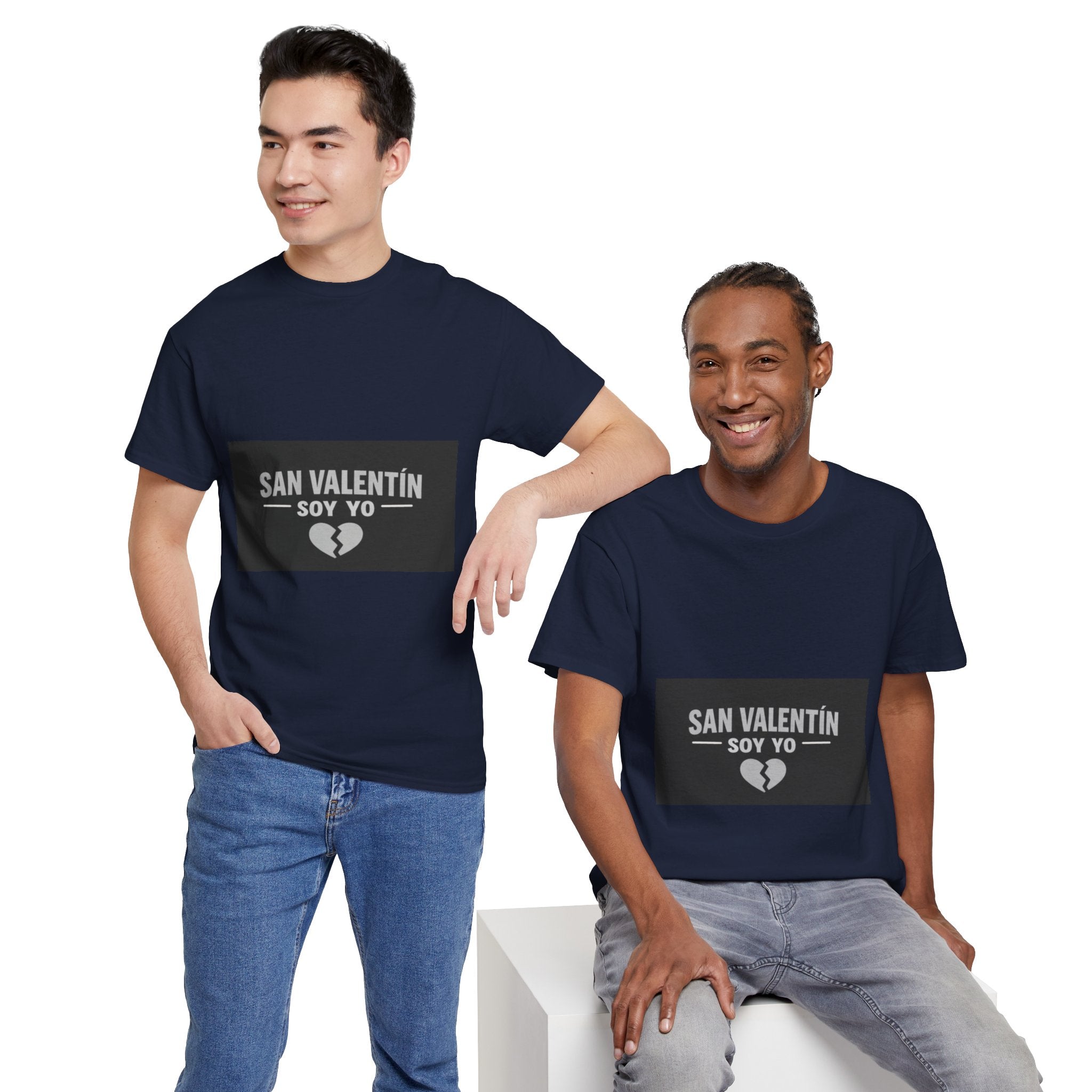 Valentine Soy Yo T-Shirt — "San Valentín Soy Yo" Broken Heart Tee