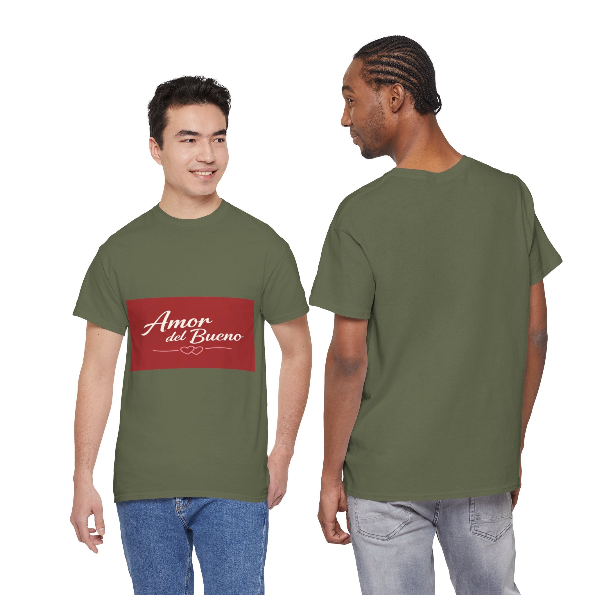 Amor del Bueno Script Tee — Romantic Spanish Love T-Shirt