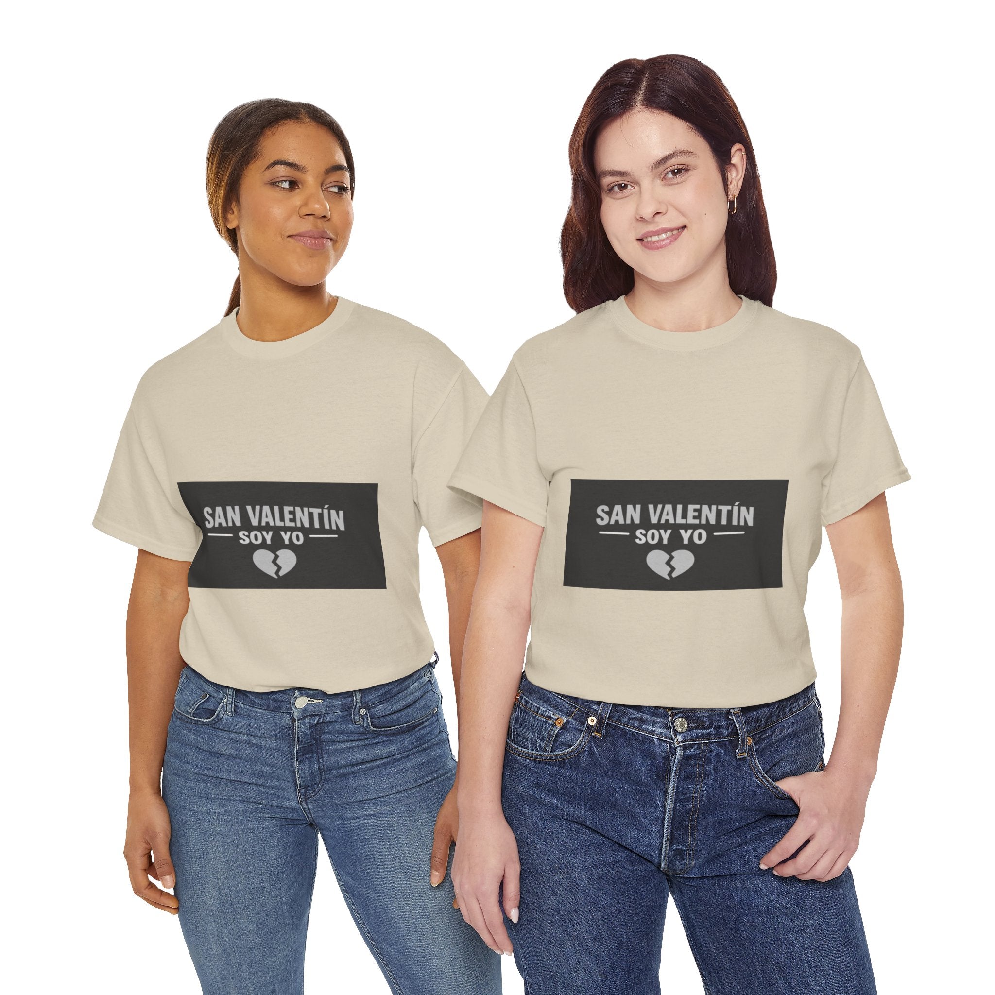 Valentine Soy Yo T-Shirt — "San Valentín Soy Yo" Broken Heart Tee
