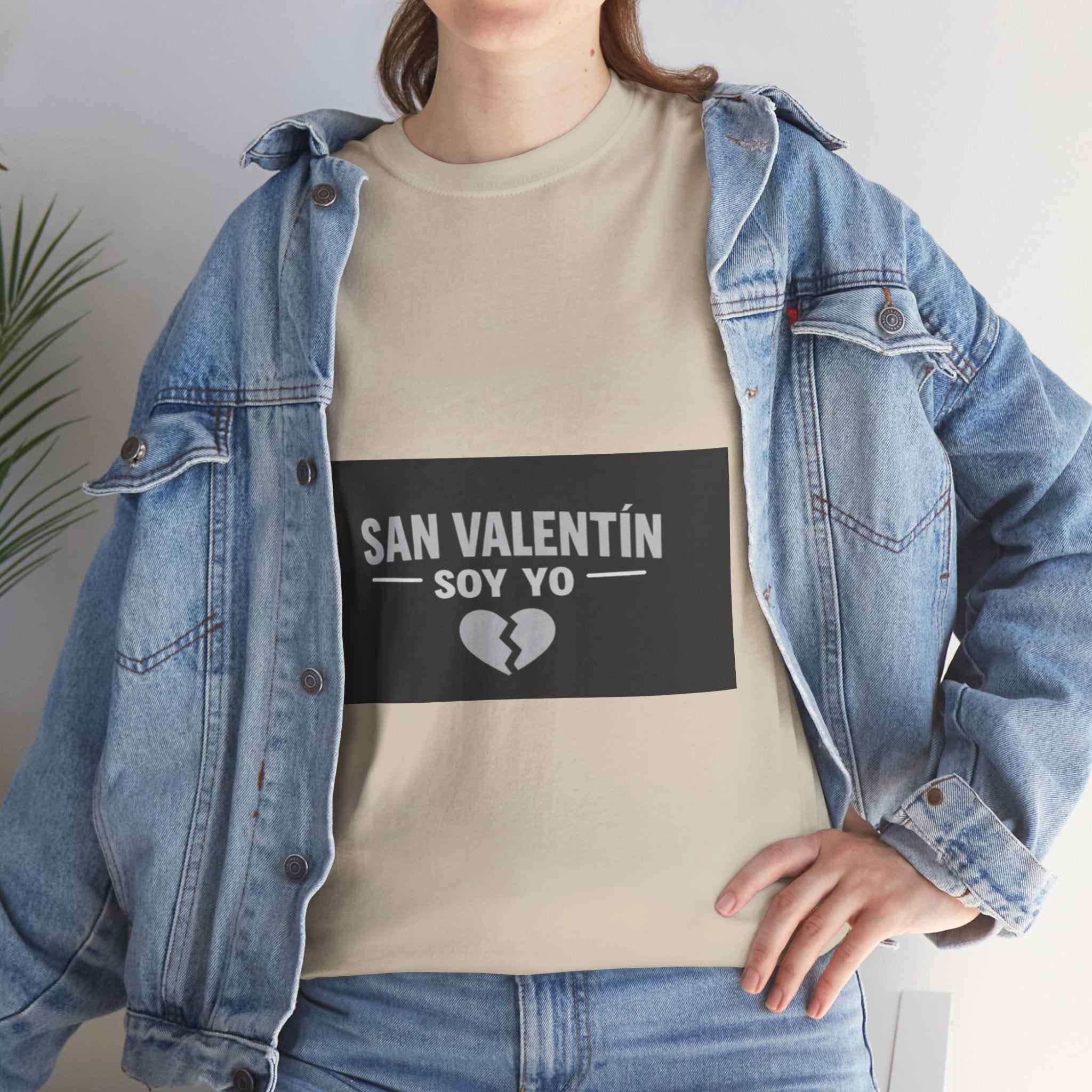 Valentine Soy Yo T-Shirt — "San Valentín Soy Yo" Broken Heart Tee