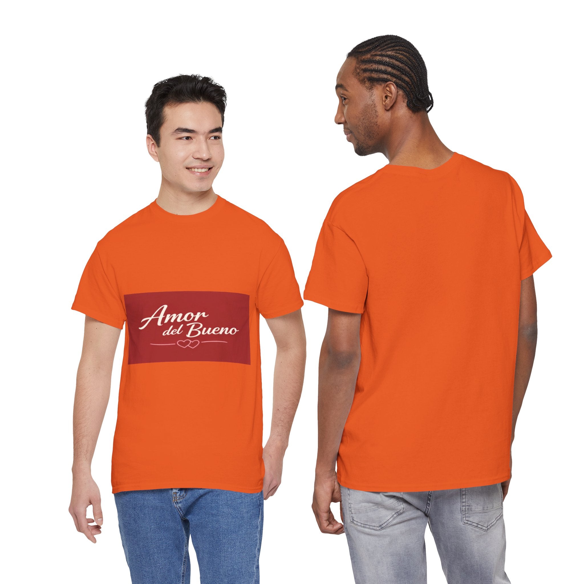 Amor del Bueno Script Tee — Romantic Spanish Love T-Shirt