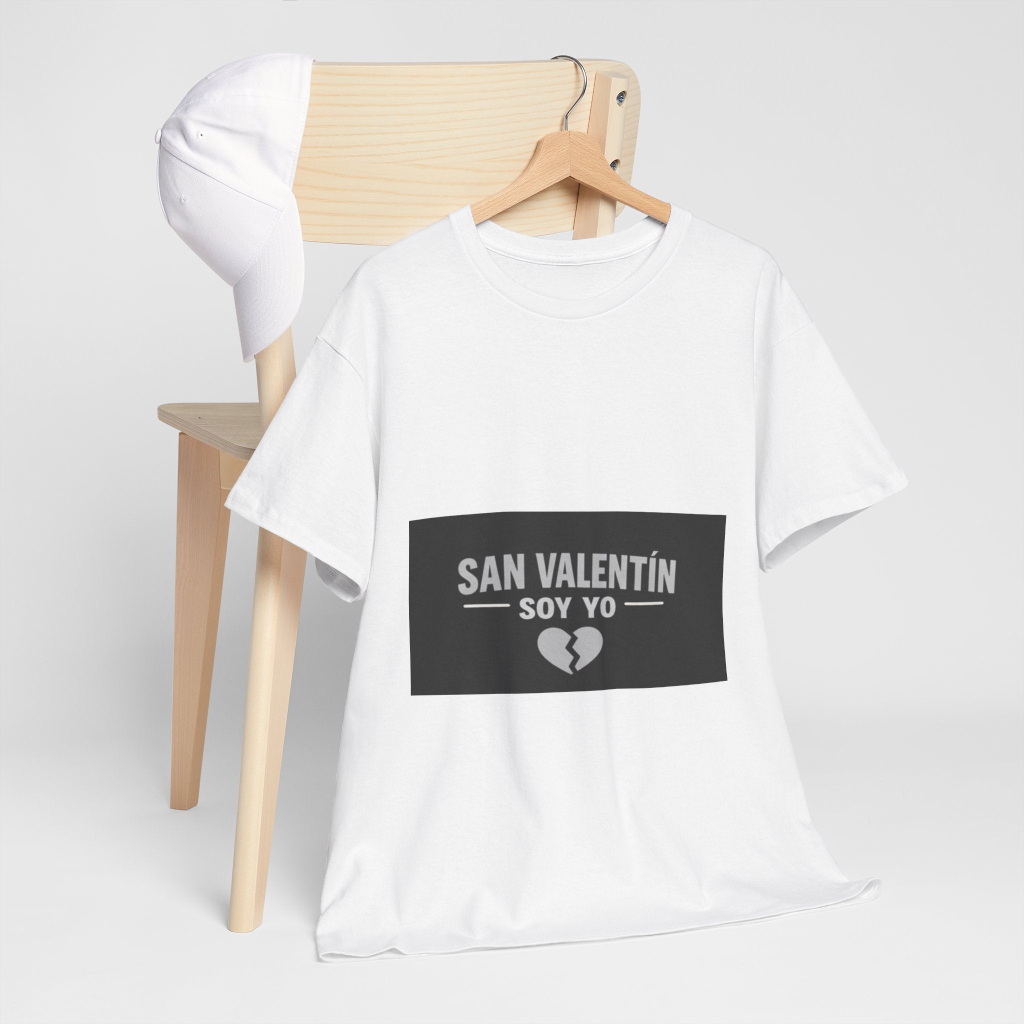 Valentine Soy Yo T-Shirt — "San Valentín Soy Yo" Broken Heart Tee