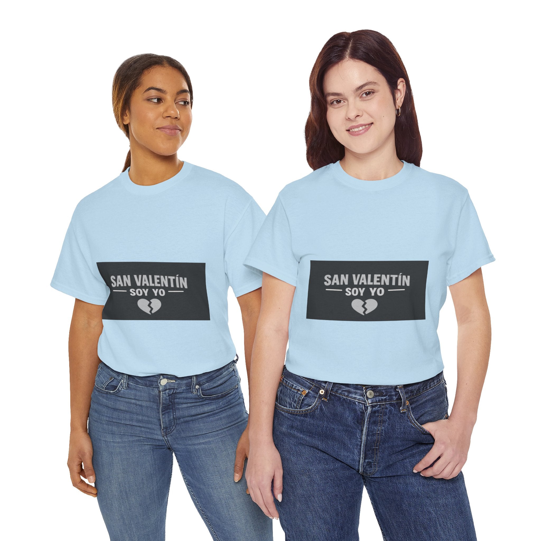 Valentine Soy Yo T-Shirt — "San Valentín Soy Yo" Broken Heart Tee