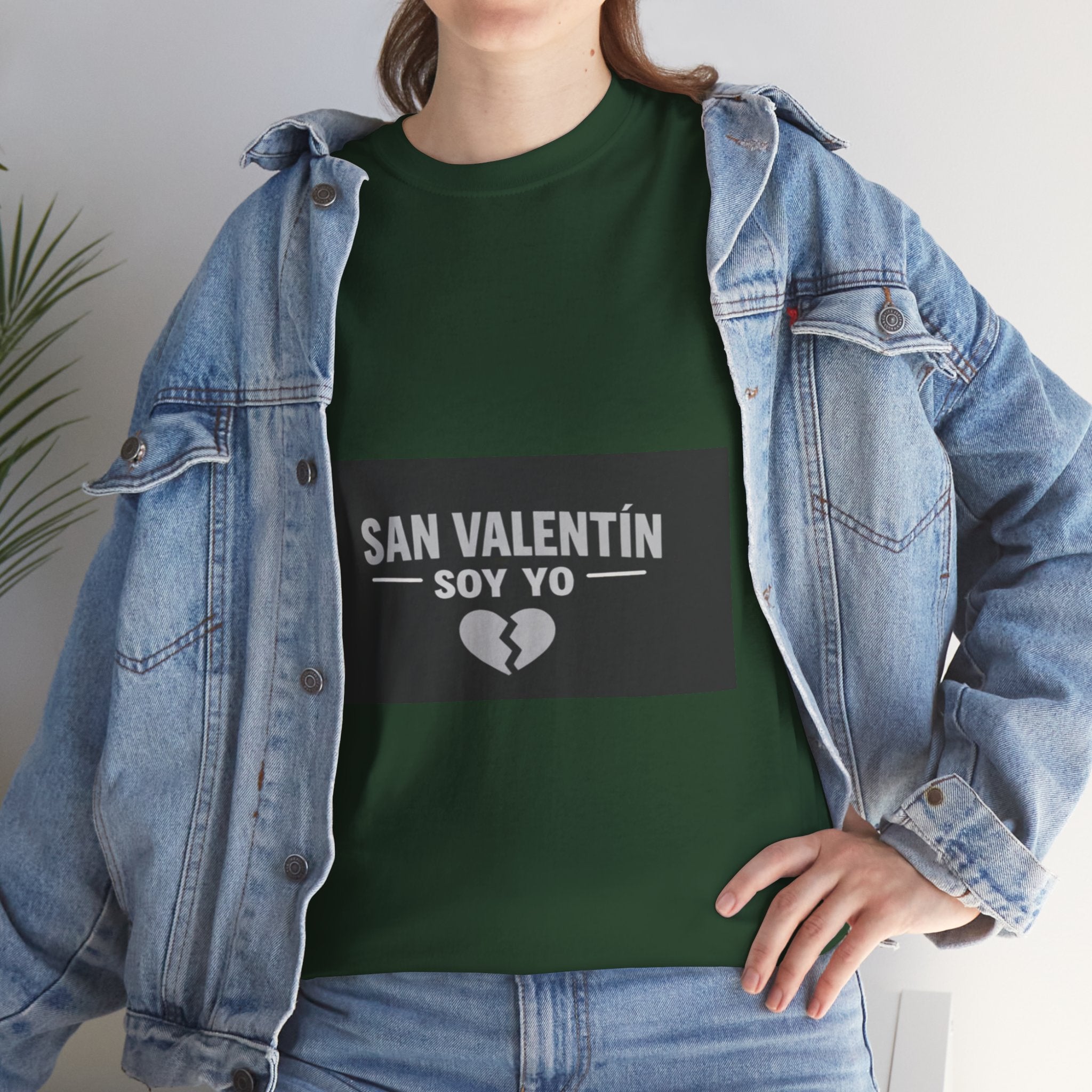 Valentine Soy Yo T-Shirt — "San Valentín Soy Yo" Broken Heart Tee