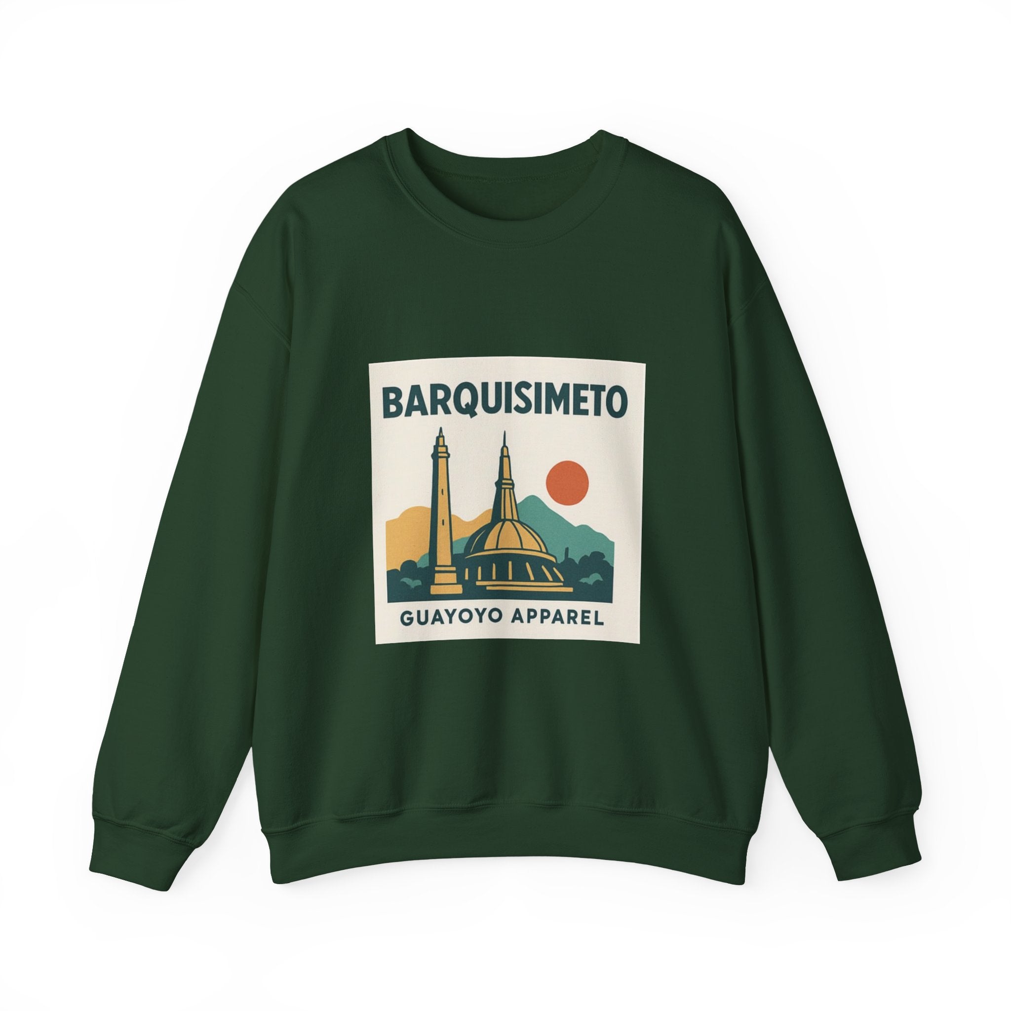 Barquisimeto Landmark Sweatshirt — Retro Cityscape Guayoyo Apparel
