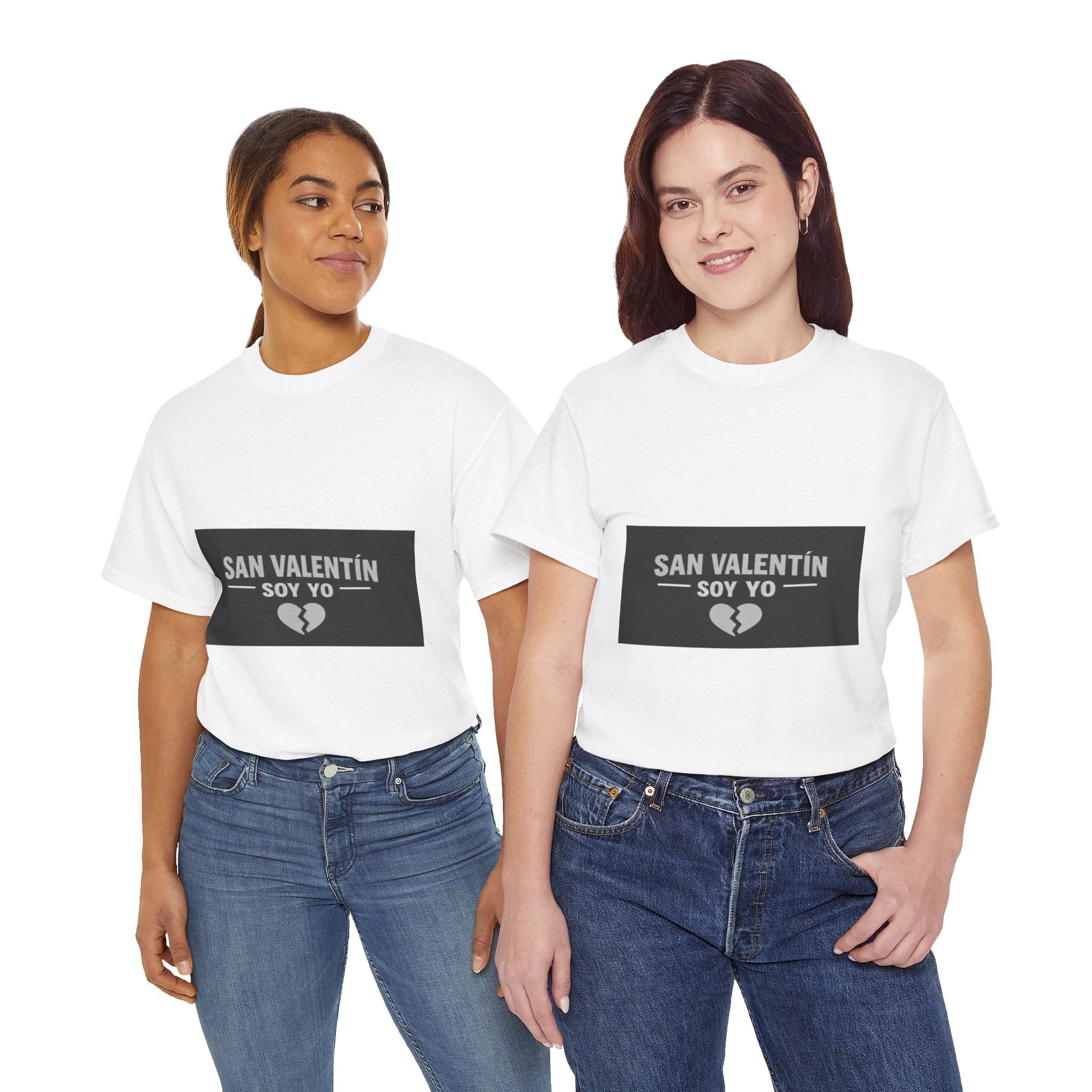 Valentine Soy Yo T-Shirt — "San Valentín Soy Yo" Broken Heart Tee
