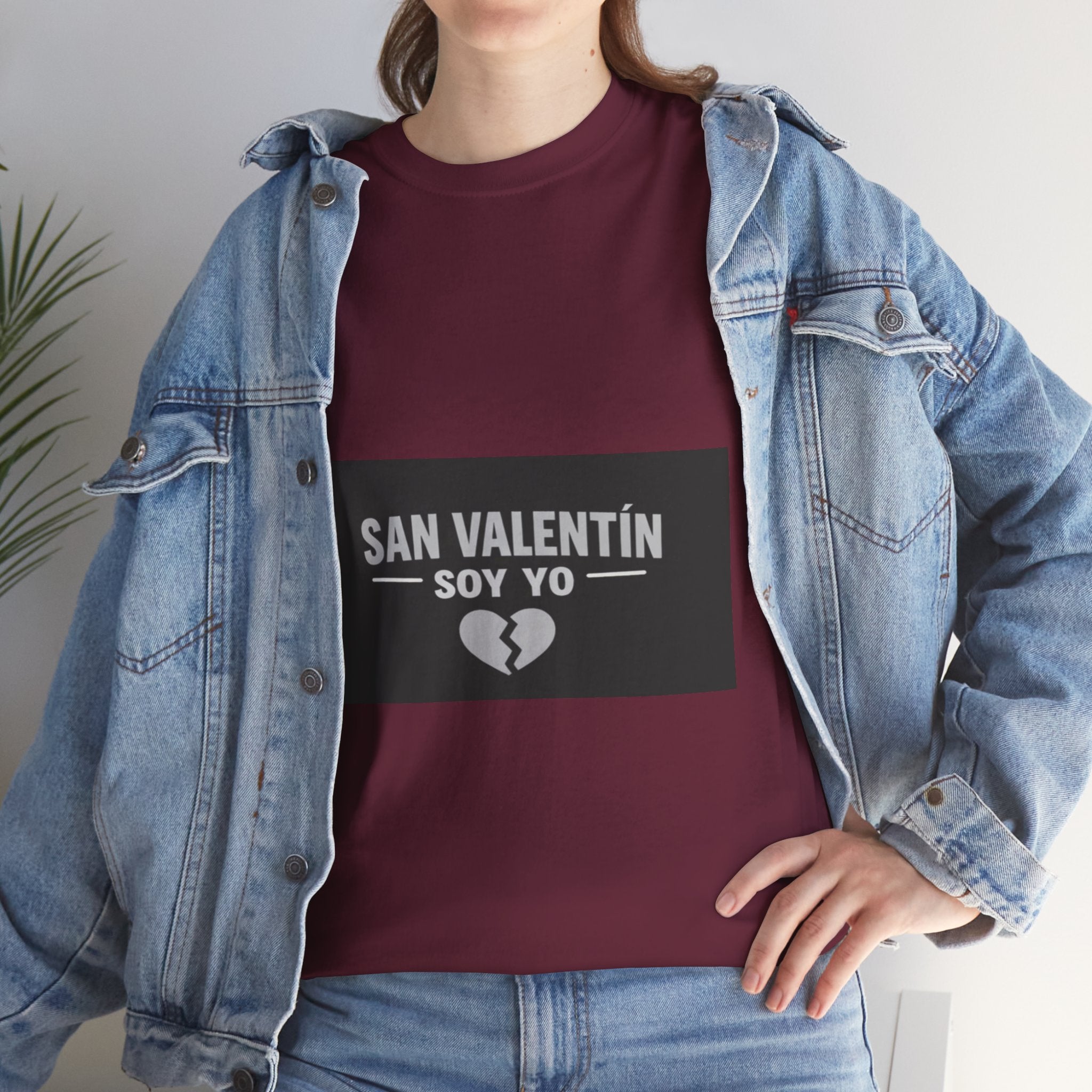 Valentine Soy Yo T-Shirt — "San Valentín Soy Yo" Broken Heart Tee
