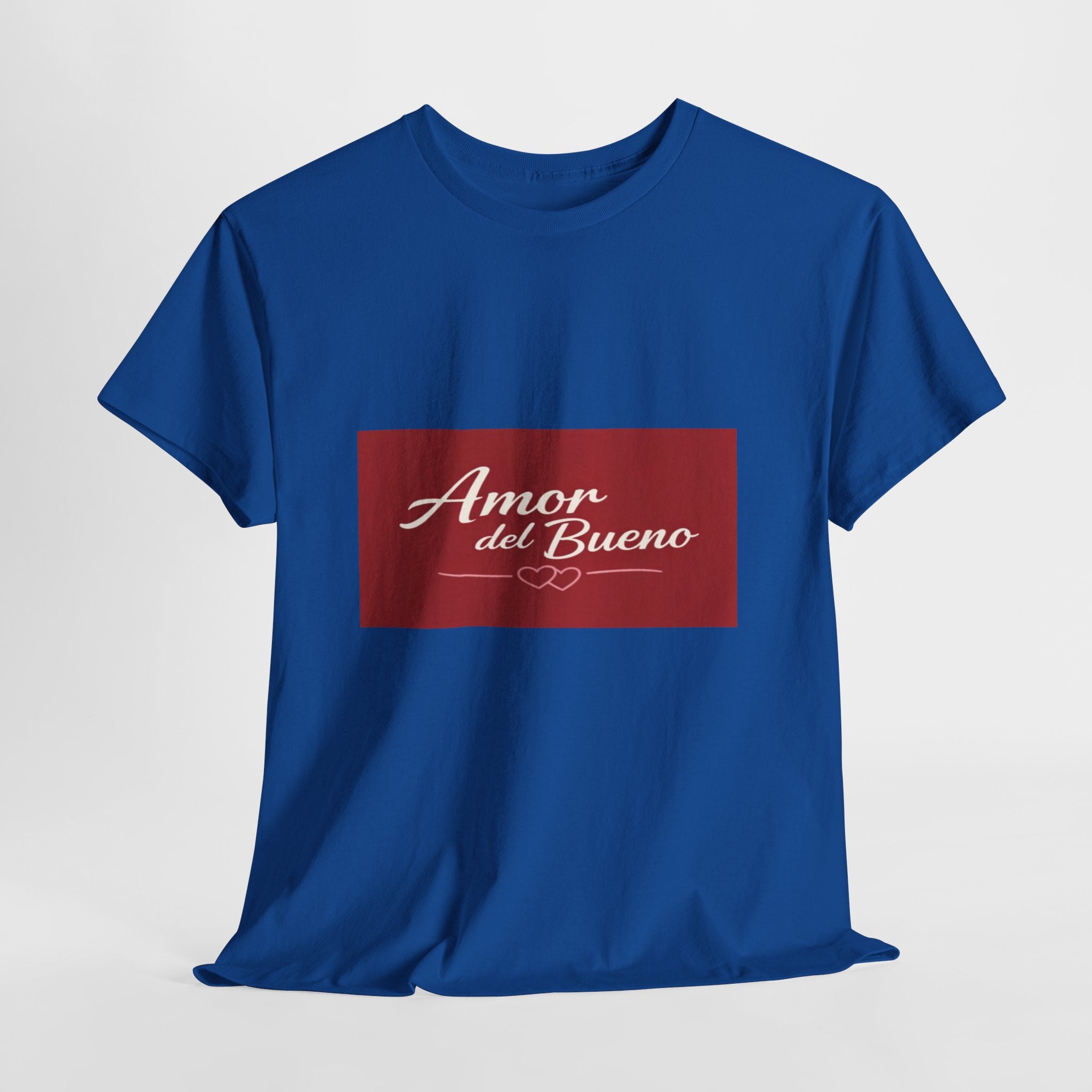 Amor del Bueno Script Tee — Romantic Spanish Love T-Shirt