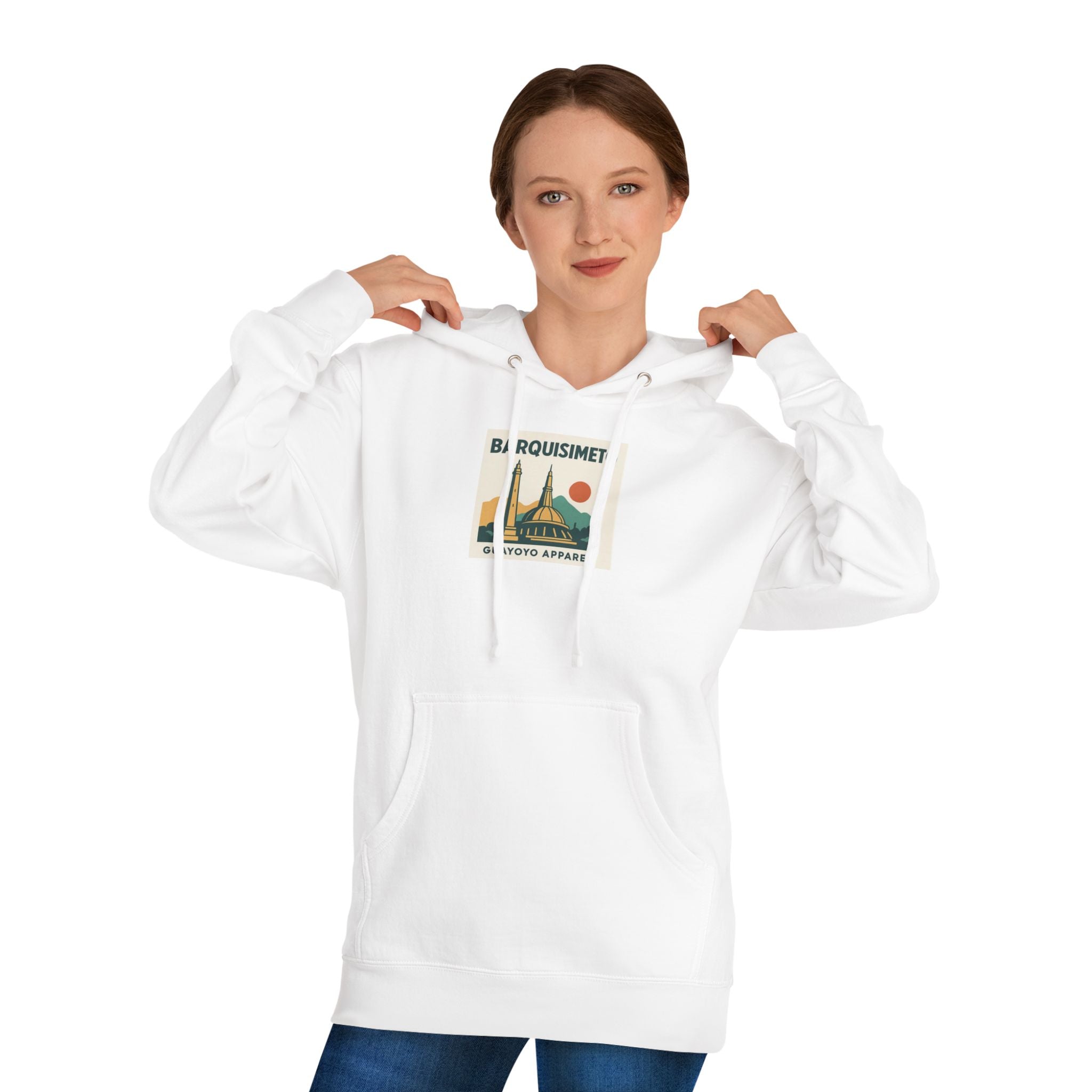 Barquisimeto Retro Skyline Hoodie — Venezuela Travel Vintage Graphic Hooded Sweatshirt