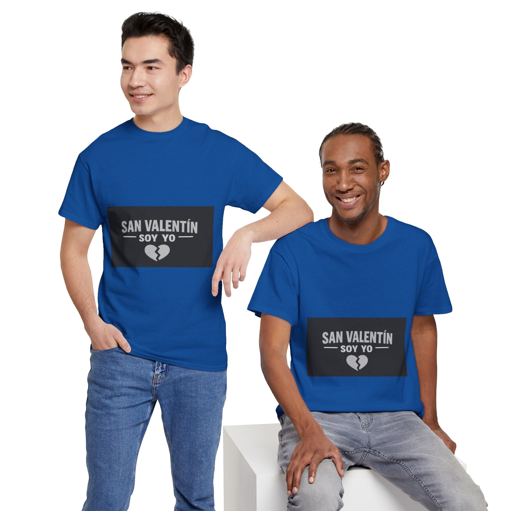 Valentine Soy Yo T-Shirt — "San Valentín Soy Yo" Broken Heart Tee