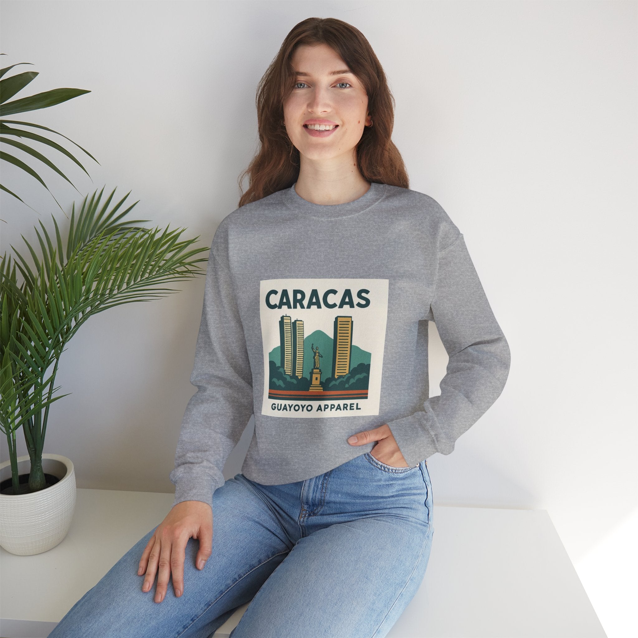 Caracas Vintage Skyline Sweatshirt — Guayoyo Apparel Crewneck