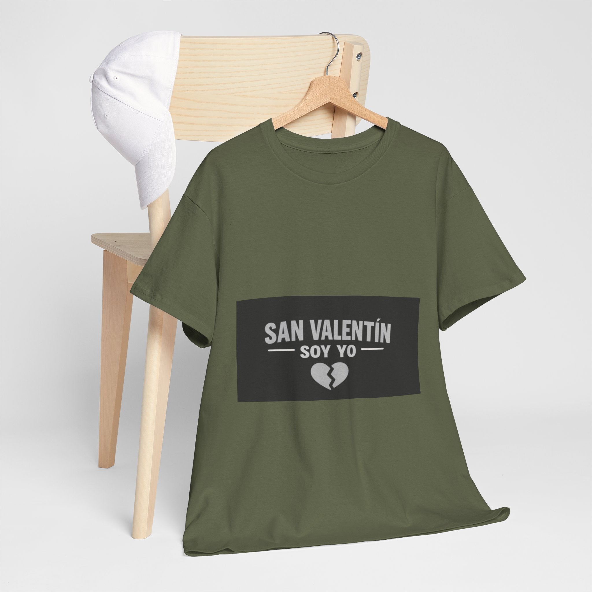 Valentine Soy Yo T-Shirt — "San Valentín Soy Yo" Broken Heart Tee