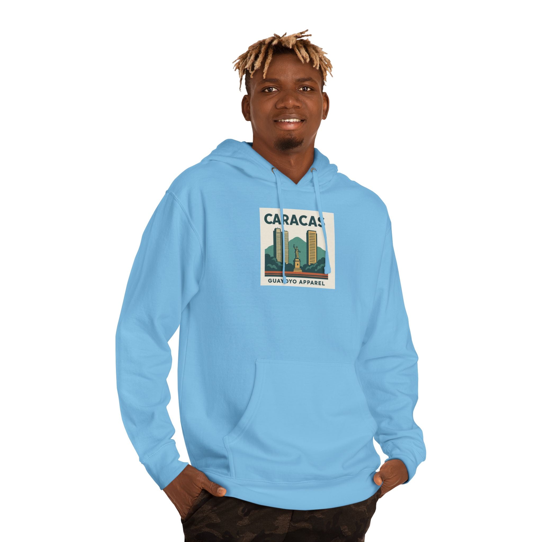 Caracas Skyline Hoodie – Retro Cityscape Pullover