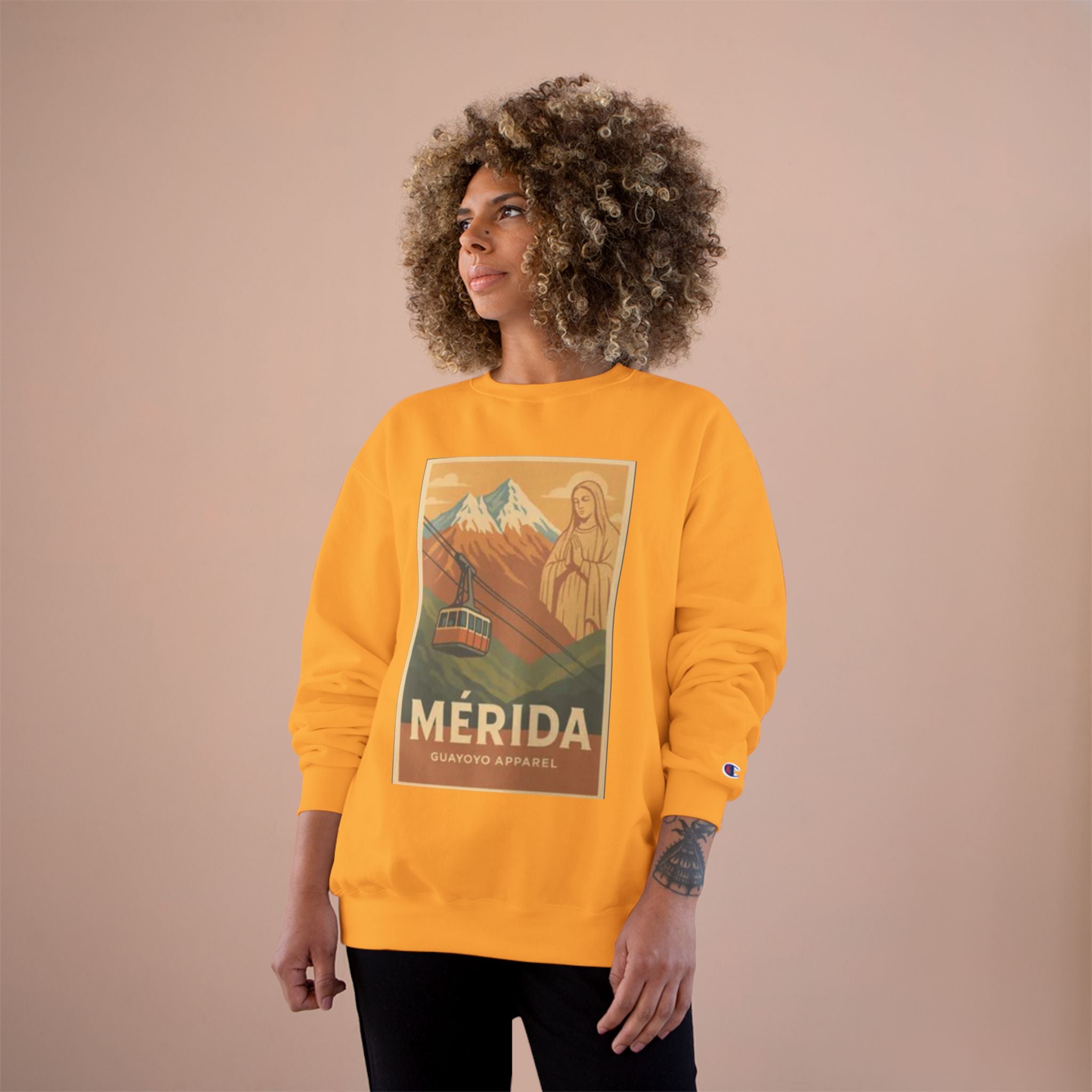 Mérida Retro Travel Sweatshirt — Vintage Mountain Cable Car Graphic