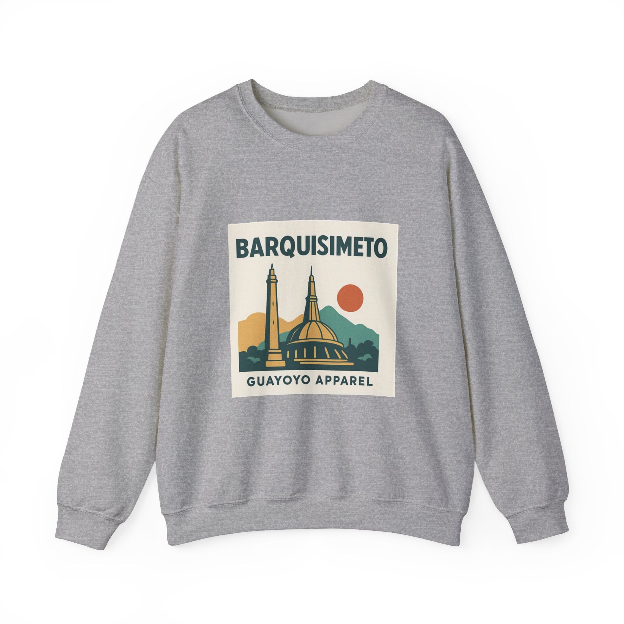 Barquisimeto Landmark Sweatshirt — Retro Cityscape Guayoyo Apparel
