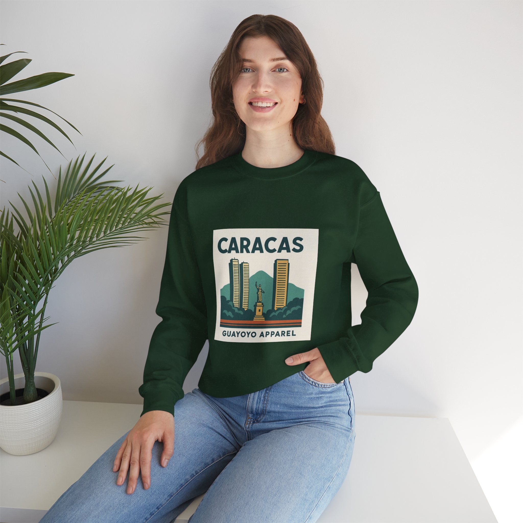 Caracas Vintage Skyline Sweatshirt — Guayoyo Apparel Crewneck
