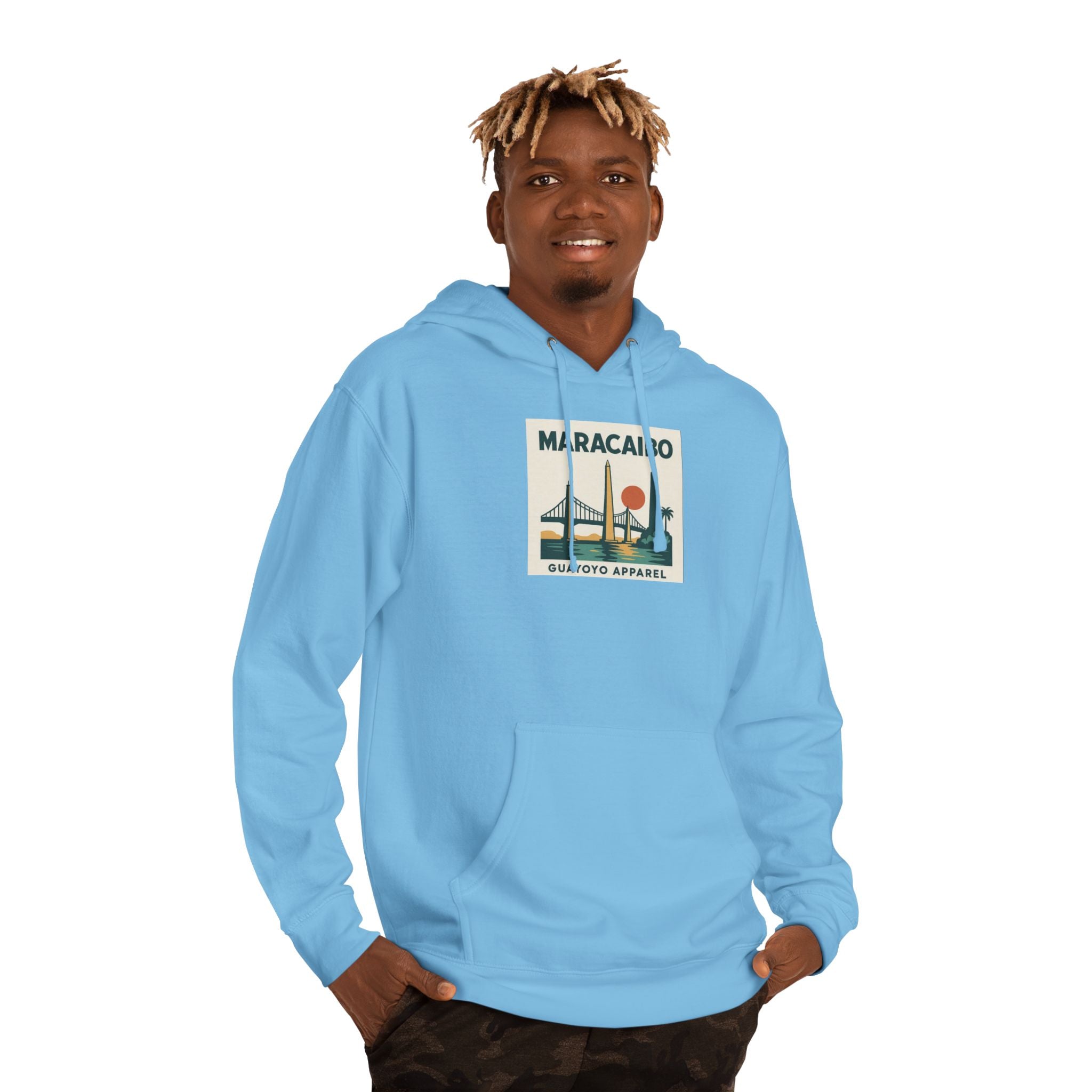Maracaibo Vintage Travel Hoodie – Retro Sunset Bridge Graphic