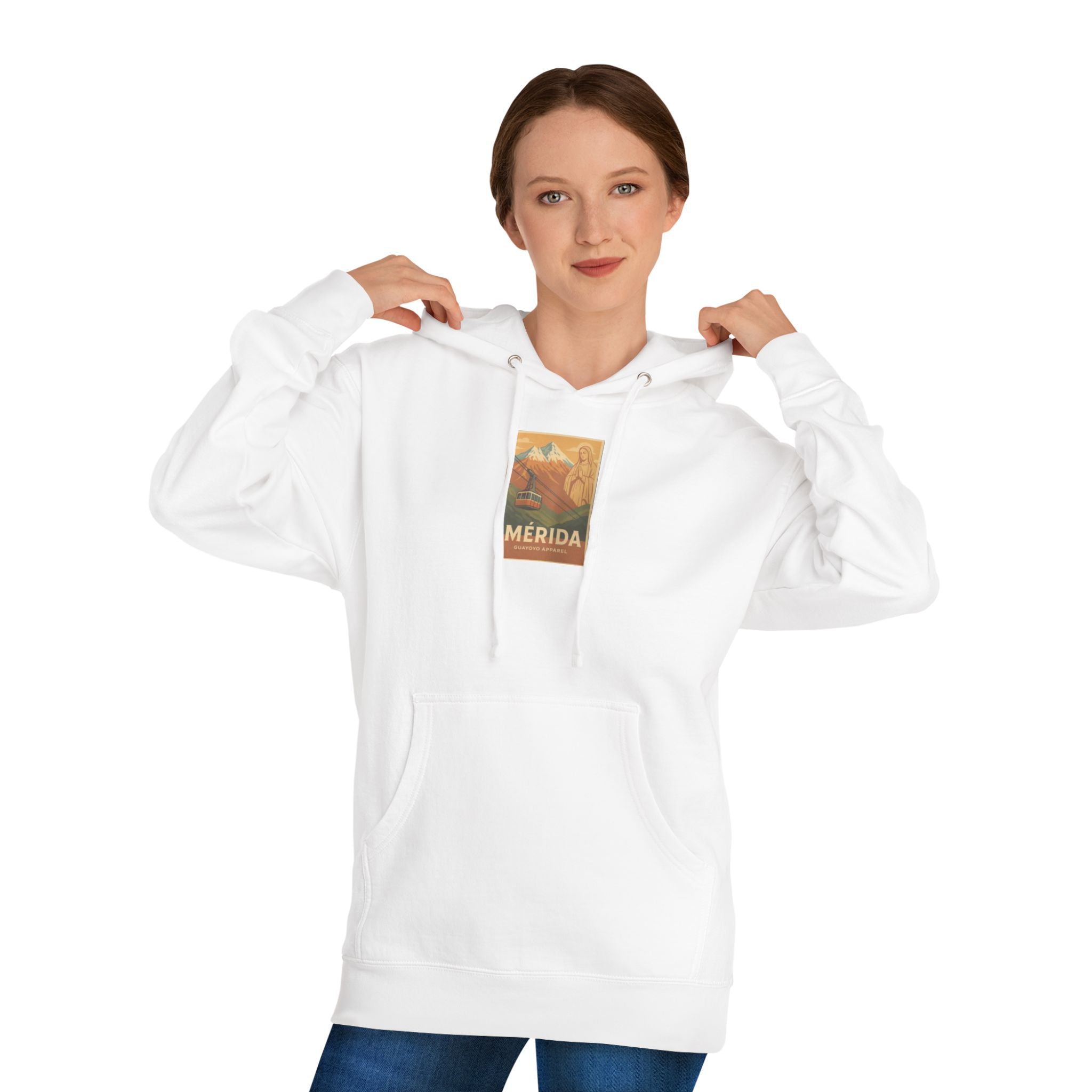 Merida Vintage Travel Hoodie — Retro Botanical Poster Sweatshirt