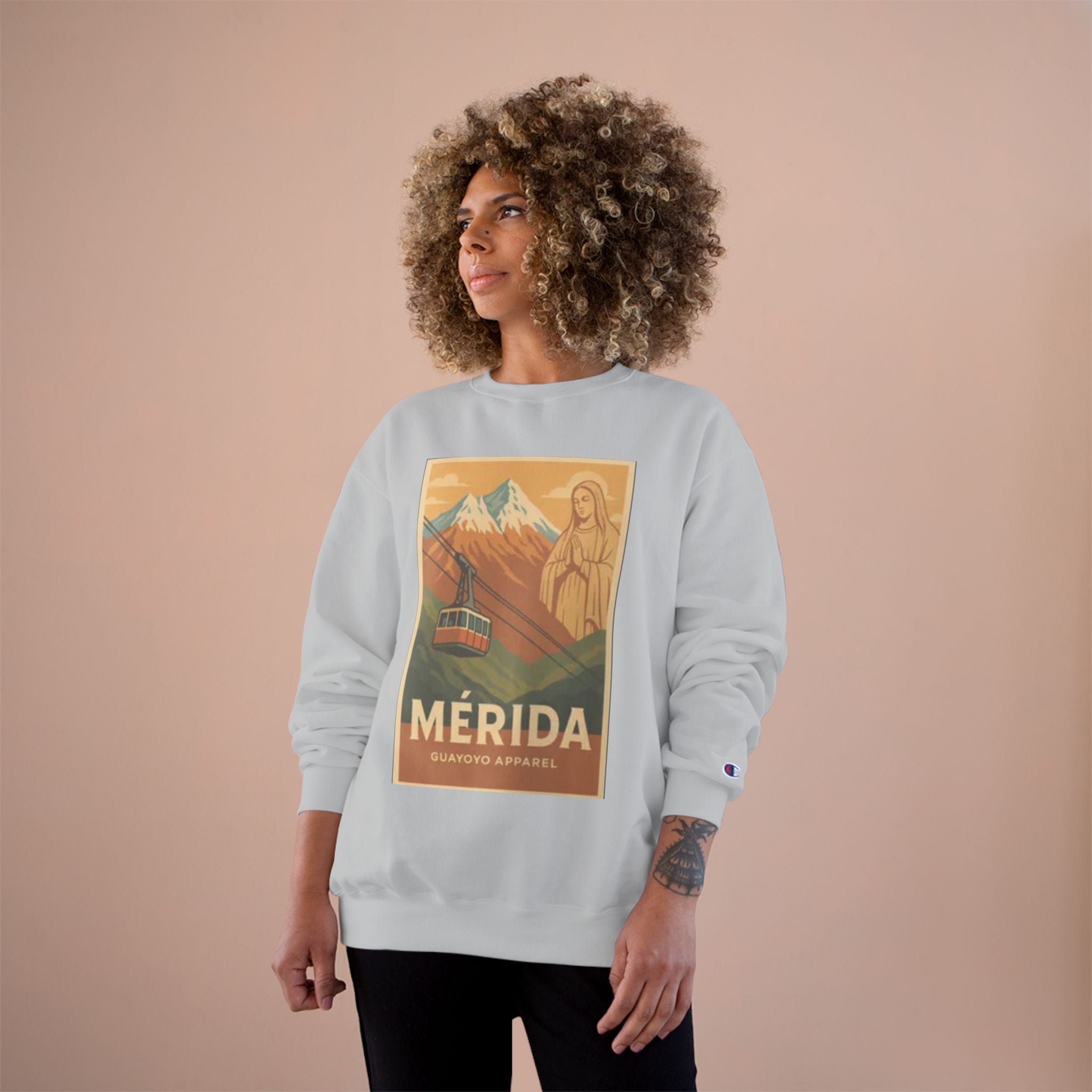 Mérida Retro Travel Sweatshirt — Vintage Mountain Cable Car Graphic