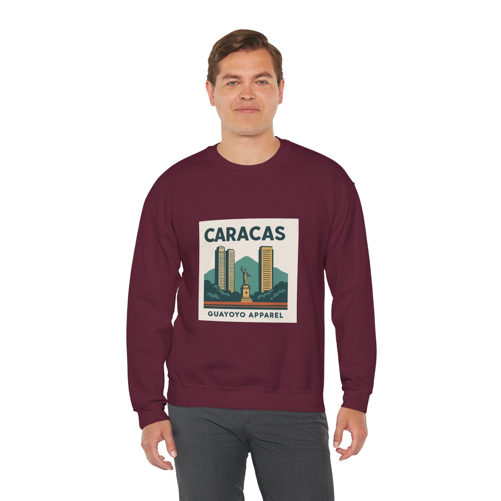 Caracas Vintage Skyline Sweatshirt — Guayoyo Apparel Crewneck