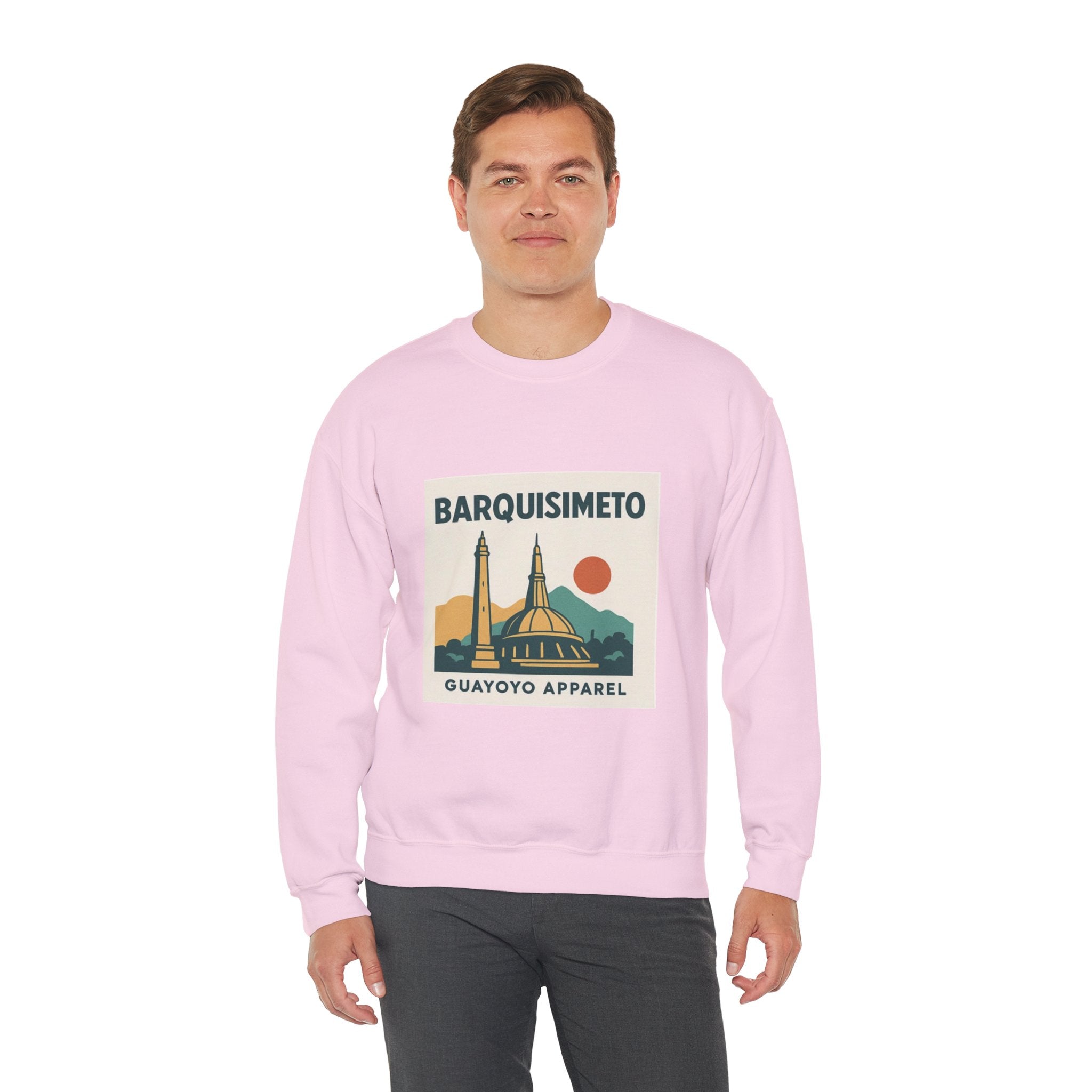 Barquisimeto Landmark Sweatshirt — Retro Cityscape Guayoyo Apparel
