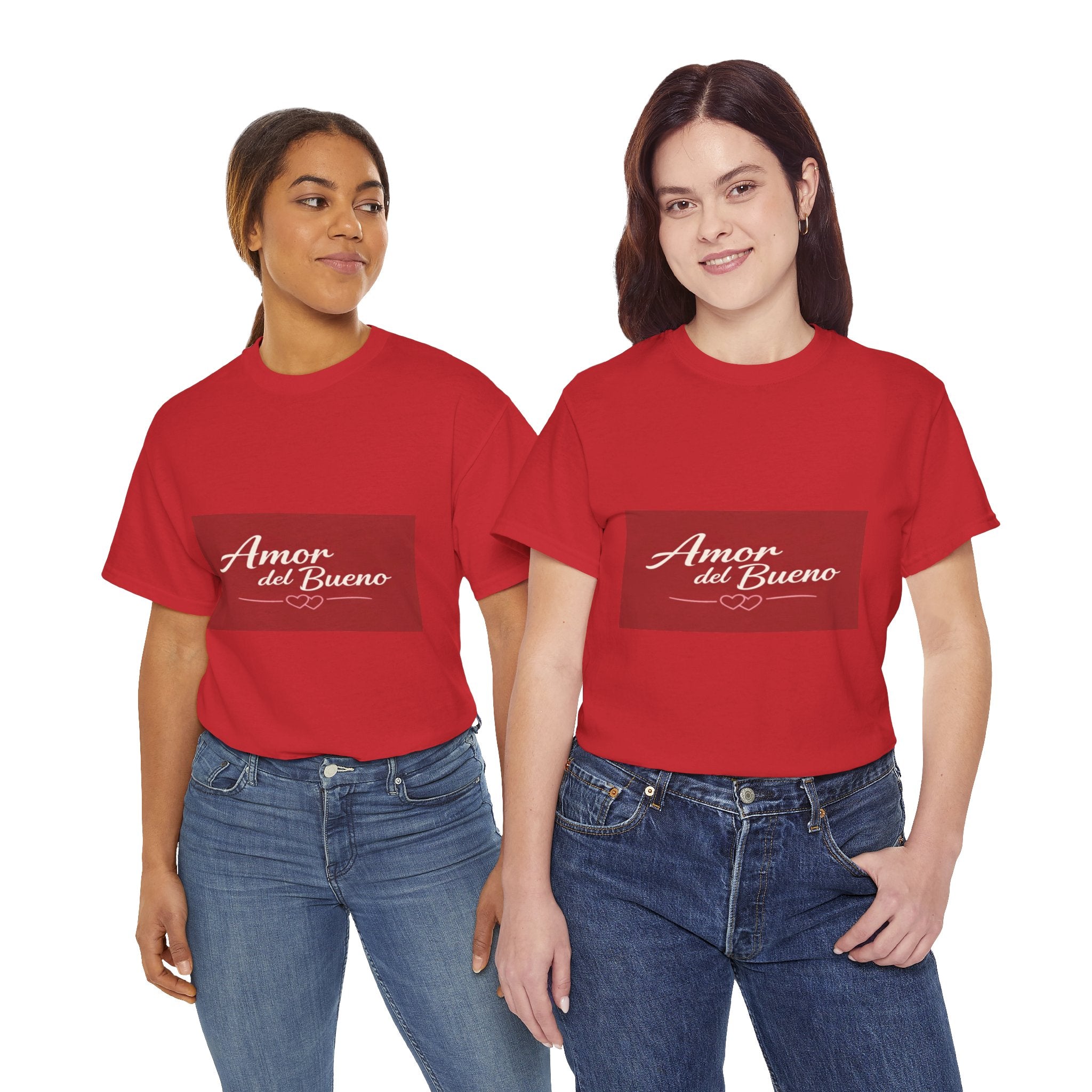 Amor del Bueno Script Tee — Romantic Spanish Love T-Shirt