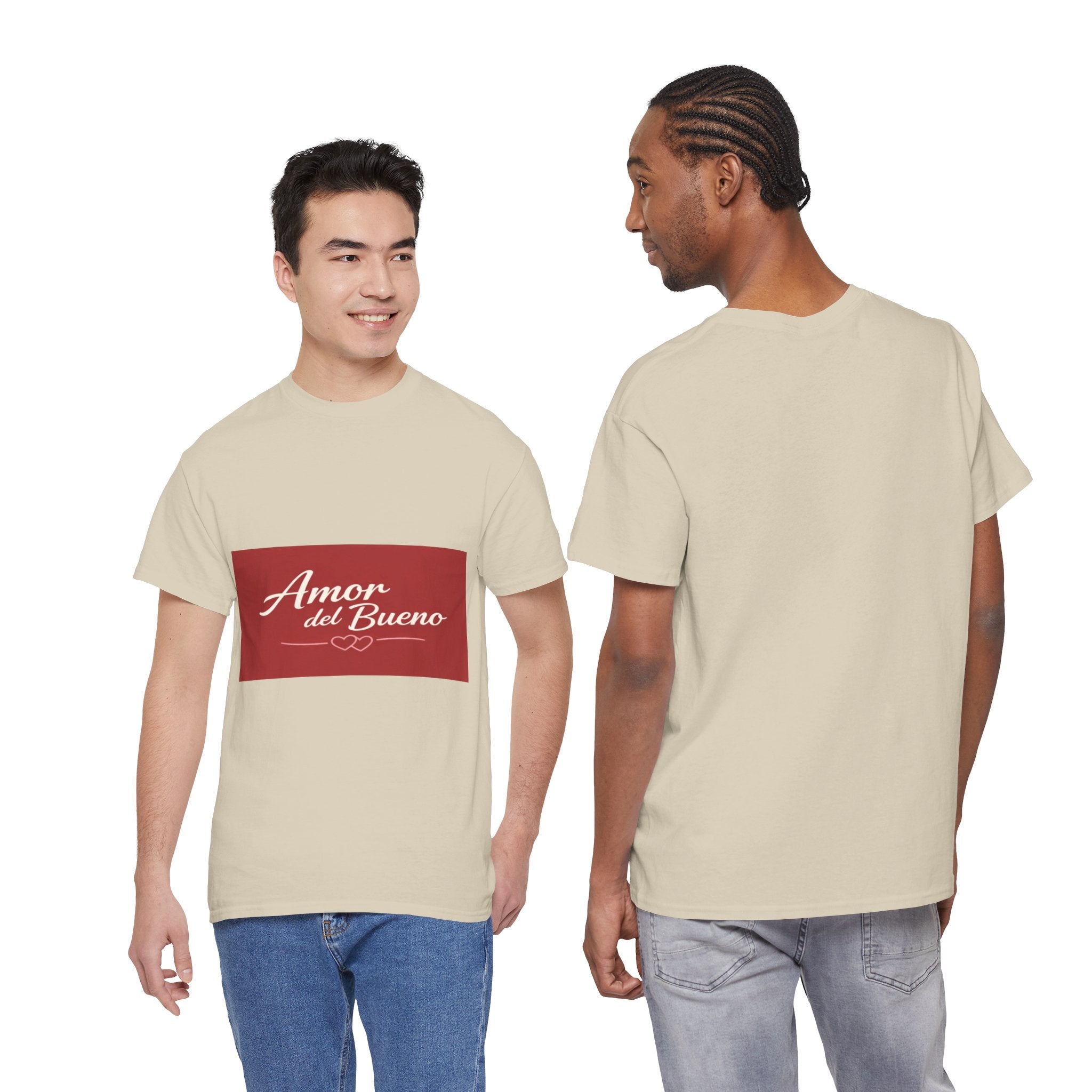 Amor del Bueno Script Tee — Romantic Spanish Love T-Shirt
