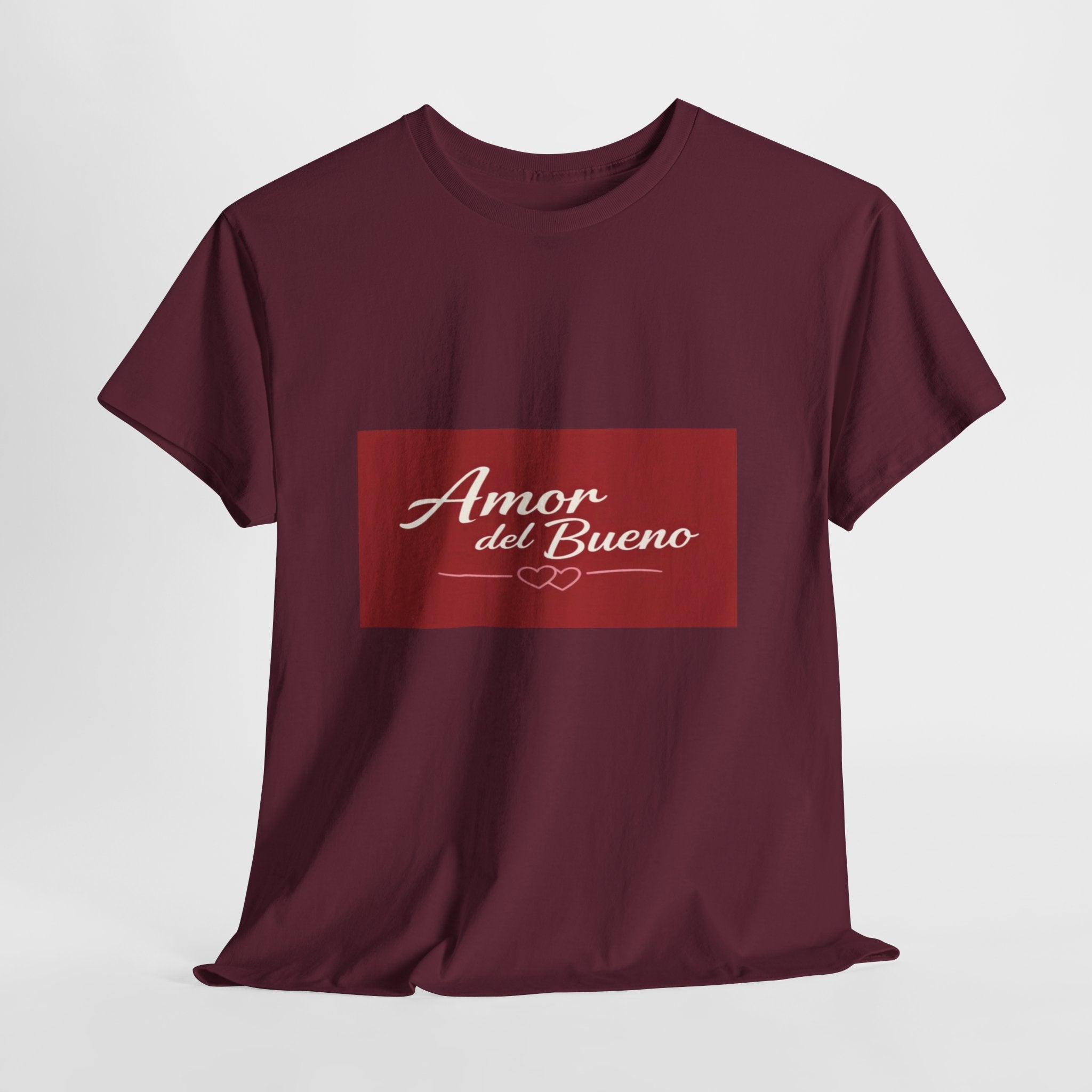 Amor del Bueno Script Tee — Romantic Spanish Love T-Shirt