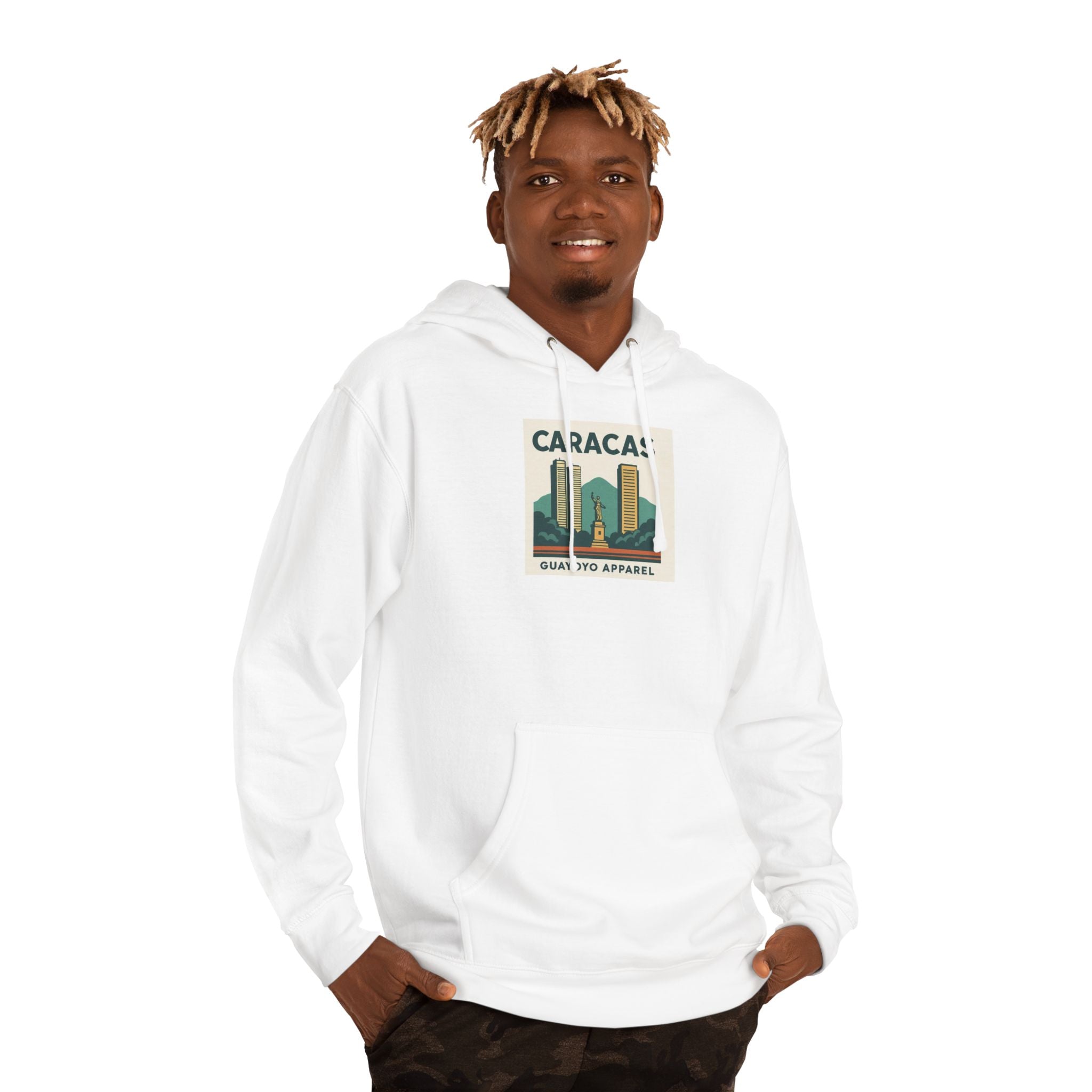 Caracas Skyline Hoodie – Retro Cityscape Pullover