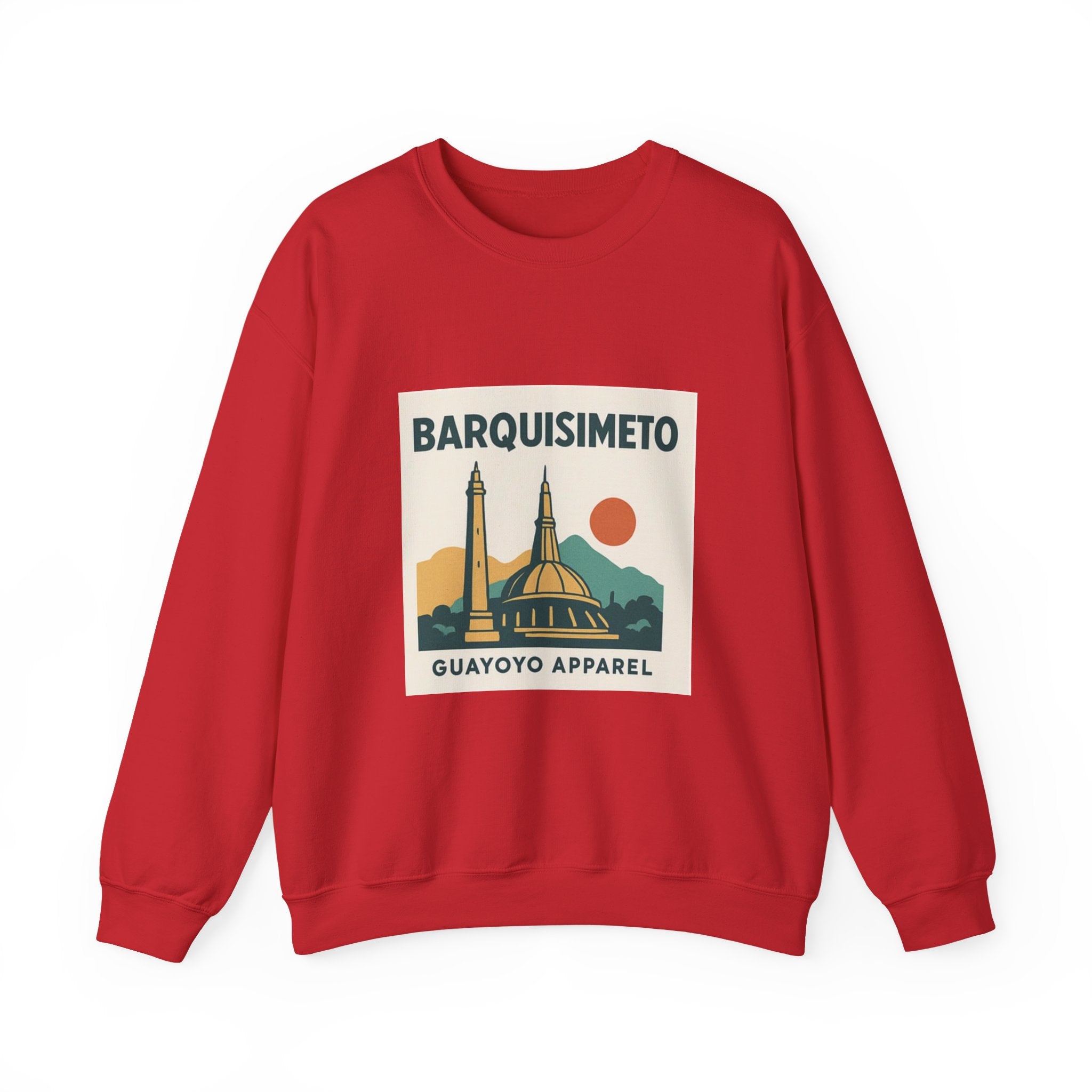 Barquisimeto Landmark Sweatshirt — Retro Cityscape Guayoyo Apparel