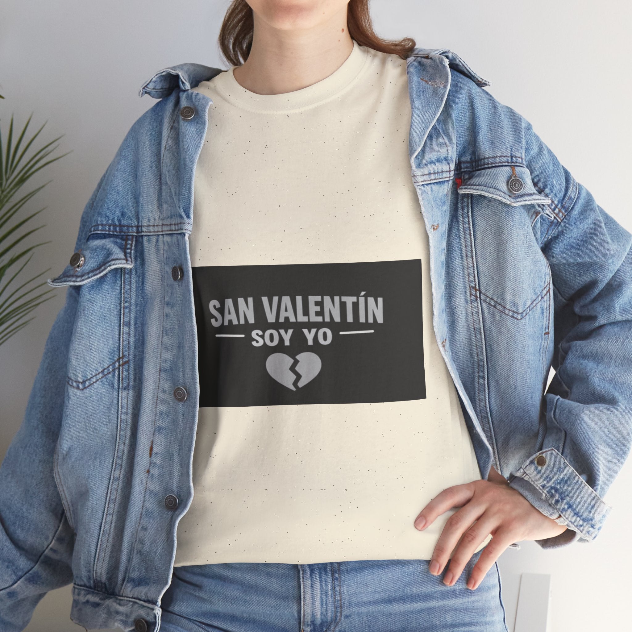 Valentine Soy Yo T-Shirt — "San Valentín Soy Yo" Broken Heart Tee