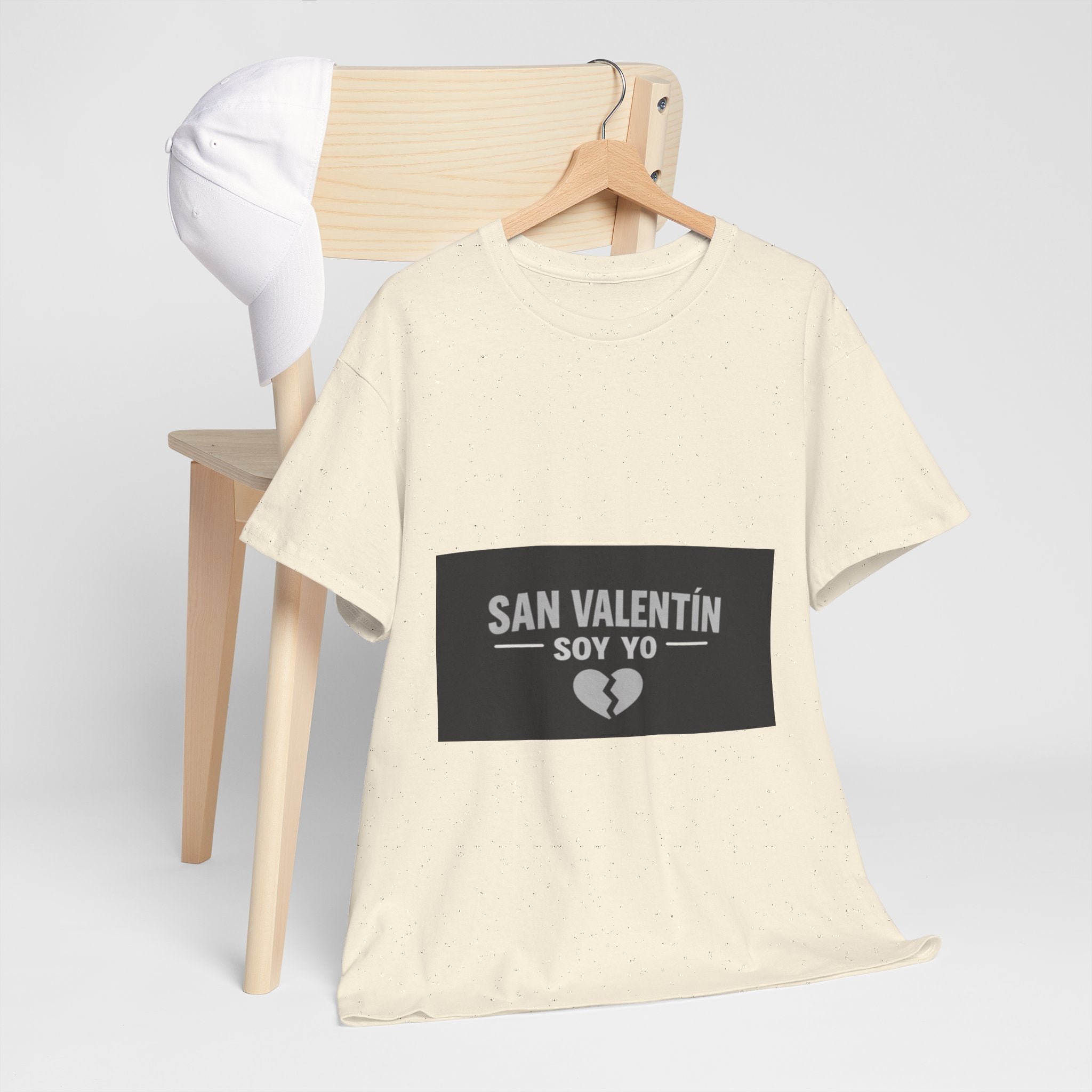 Valentine Soy Yo T-Shirt — "San Valentín Soy Yo" Broken Heart Tee
