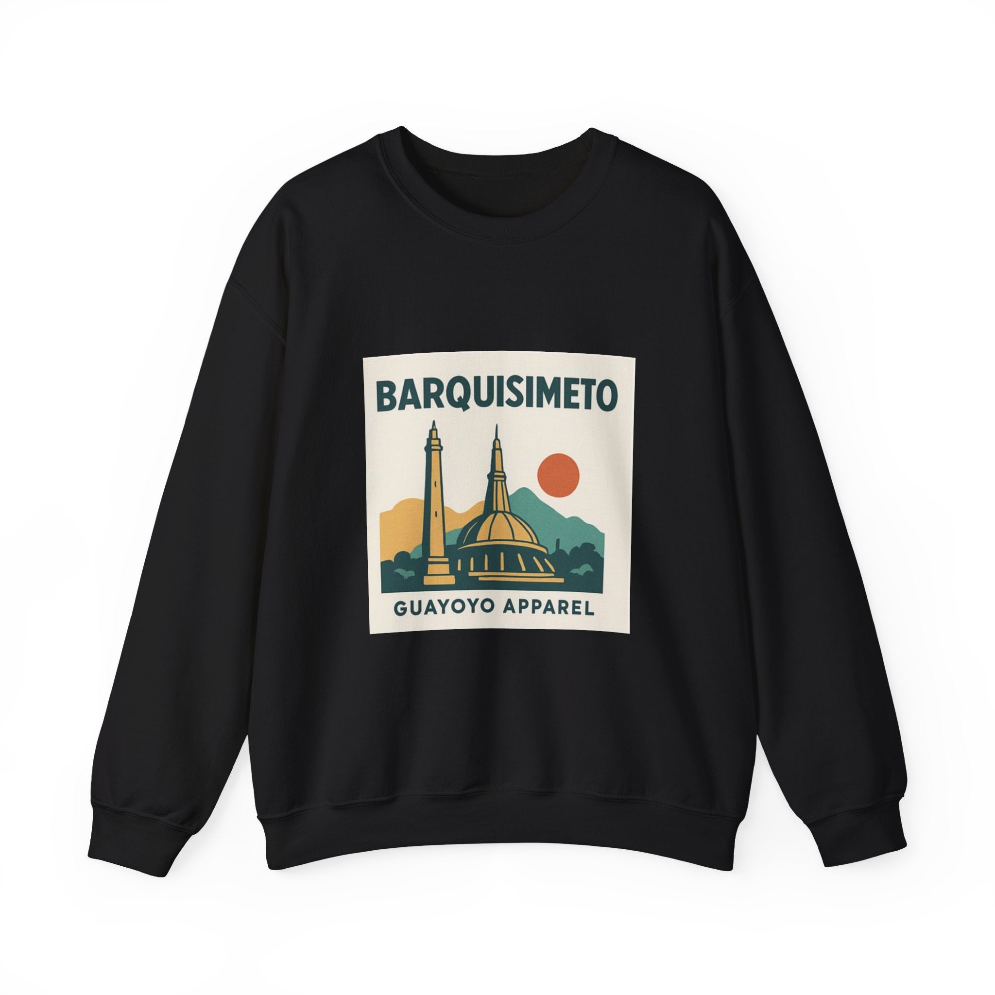 Barquisimeto Landmark Sweatshirt — Retro Cityscape Guayoyo Apparel