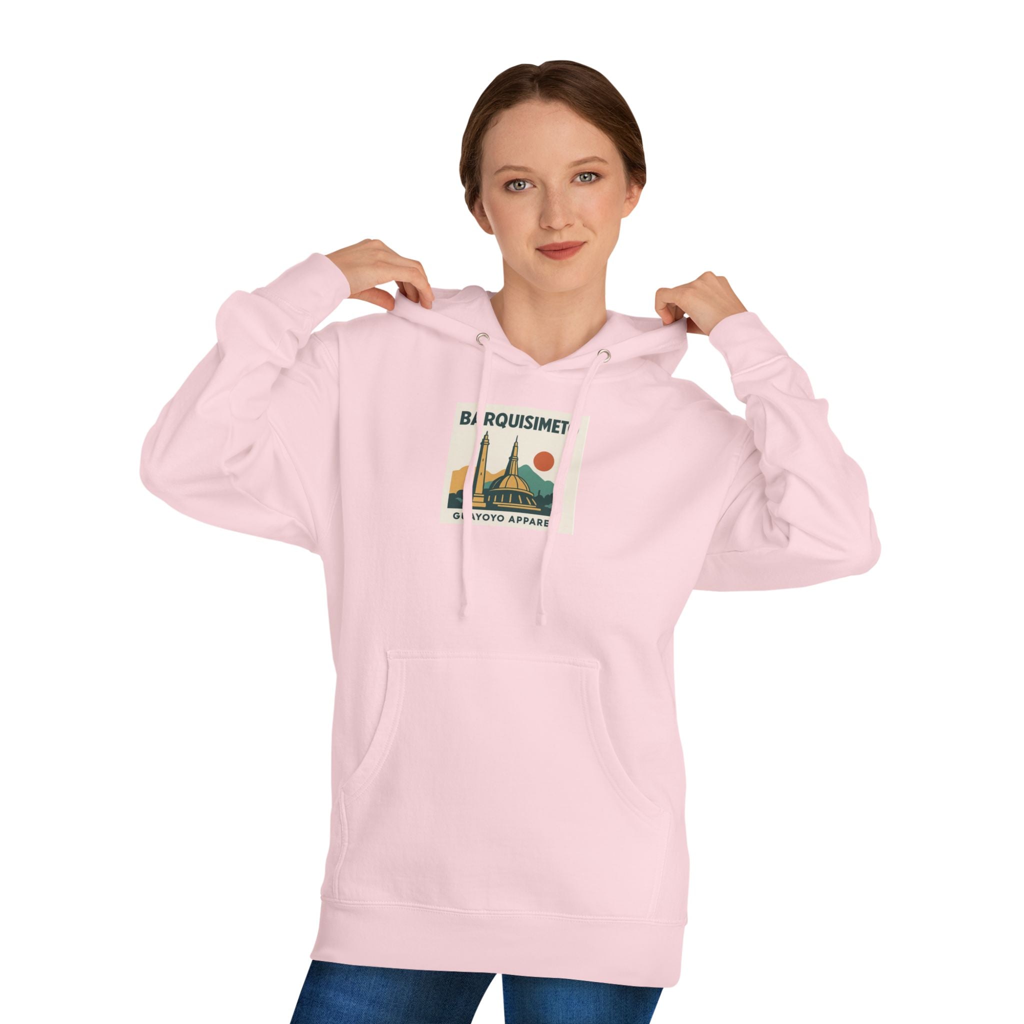 Barquisimeto Retro Skyline Hoodie — Venezuela Travel Vintage Graphic Hooded Sweatshirt
