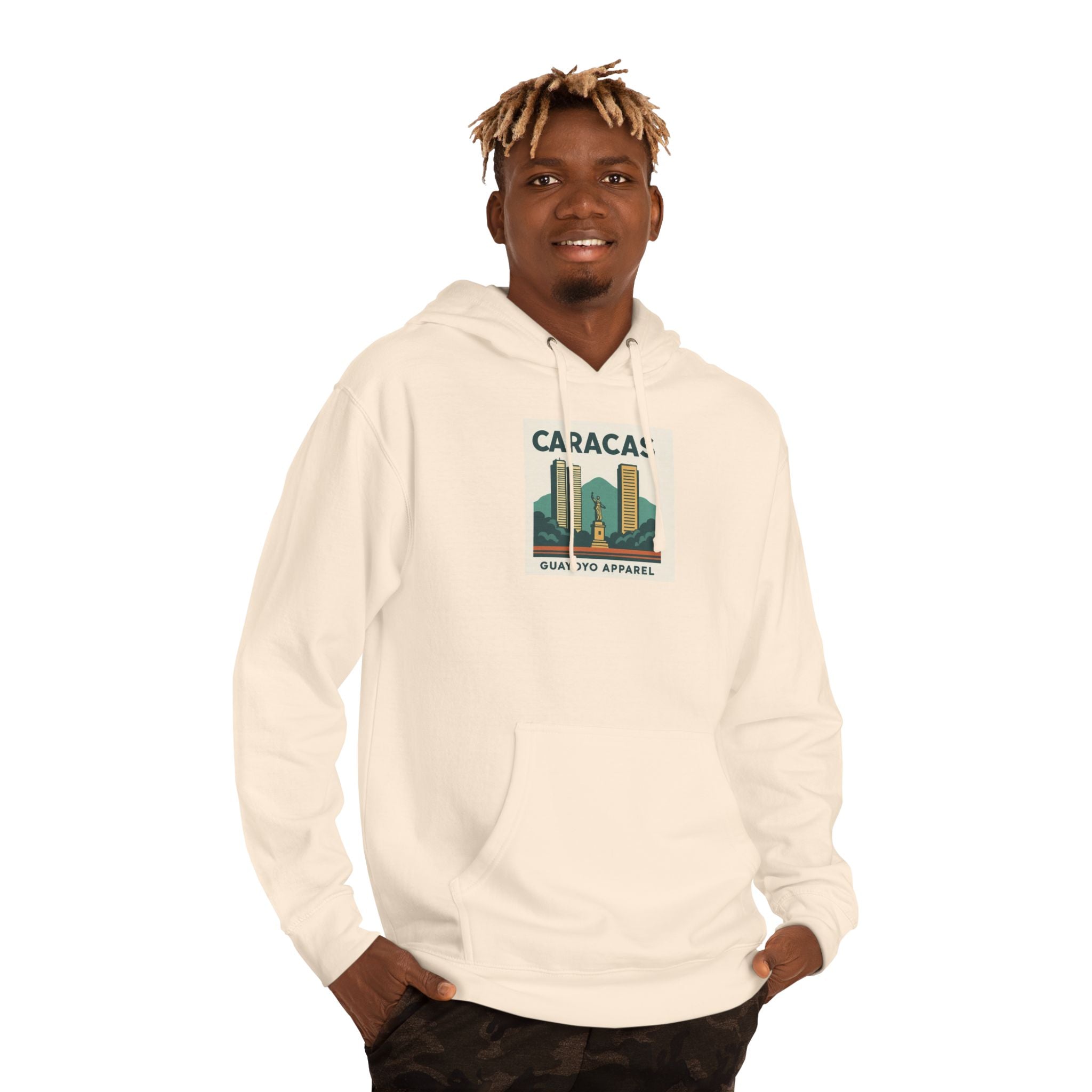 Caracas Skyline Hoodie – Retro Cityscape Pullover