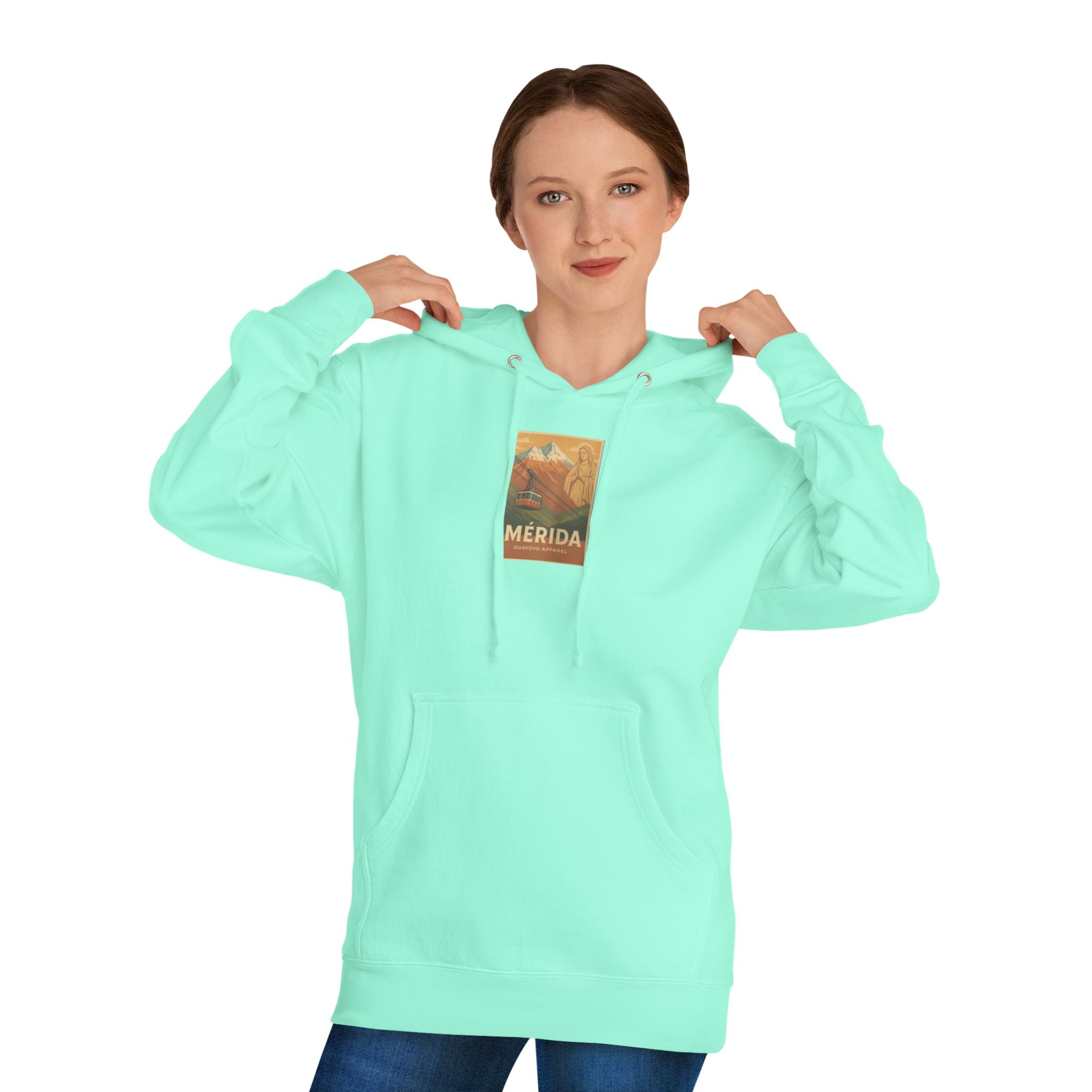 Merida Vintage Travel Hoodie — Retro Botanical Poster Sweatshirt