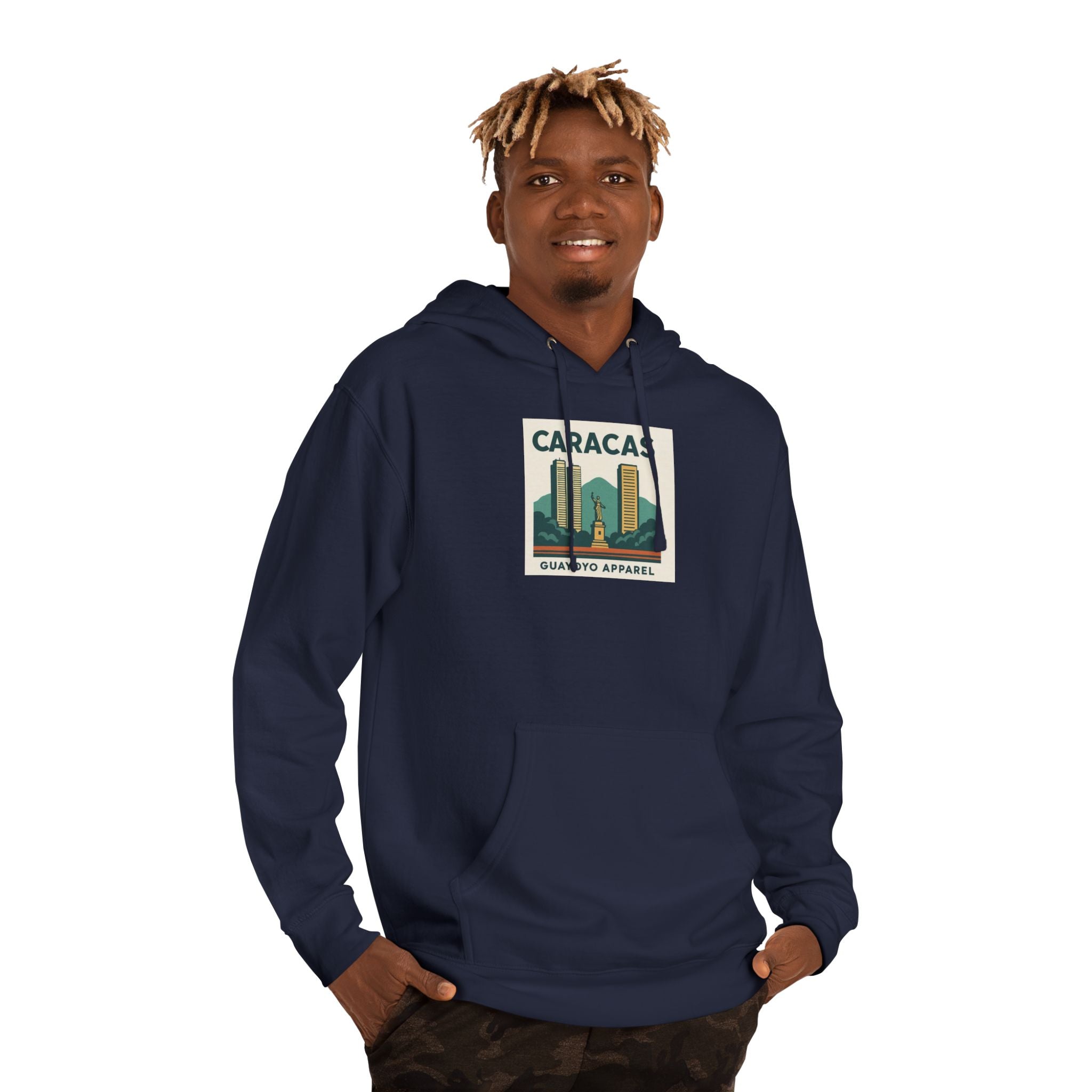 Caracas Skyline Hoodie – Retro Cityscape Pullover