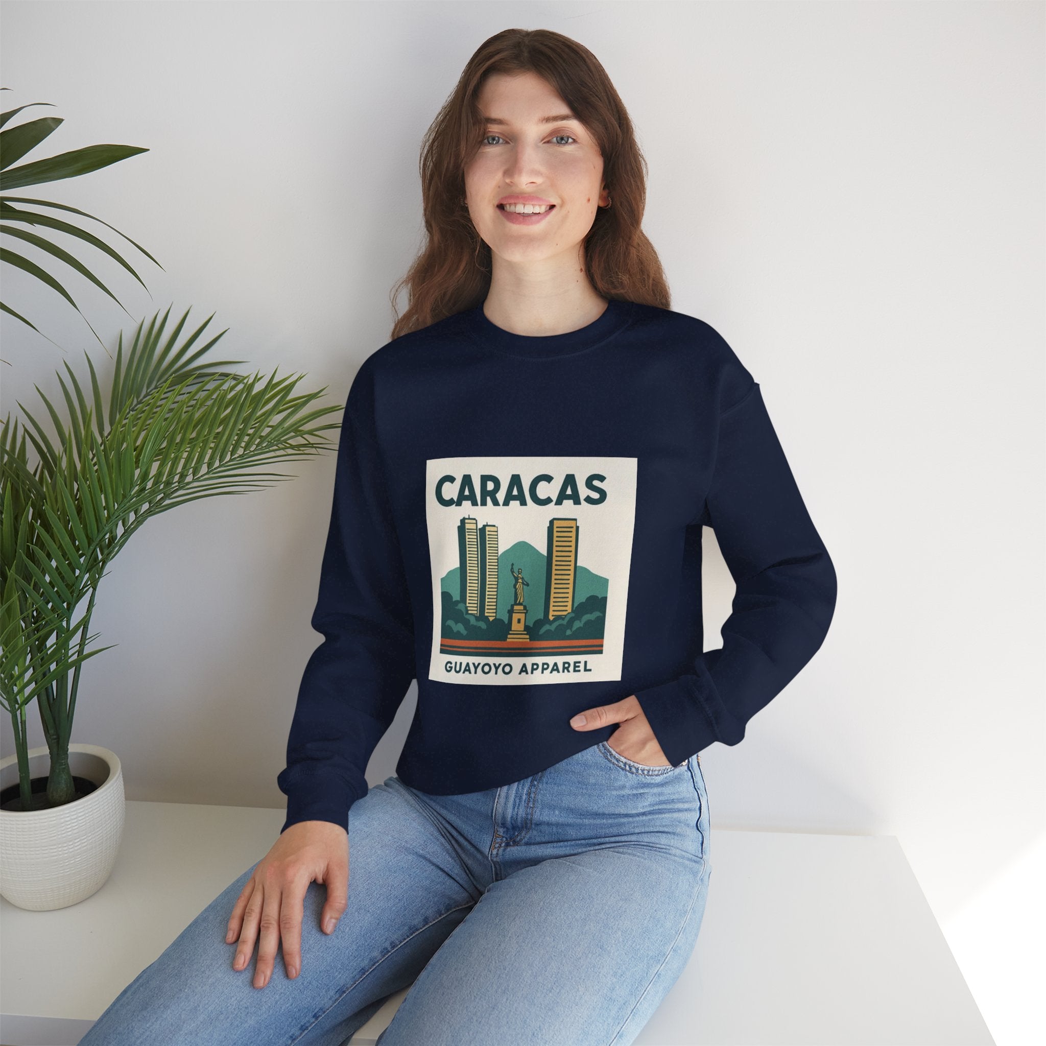 Caracas Vintage Skyline Sweatshirt — Guayoyo Apparel Crewneck