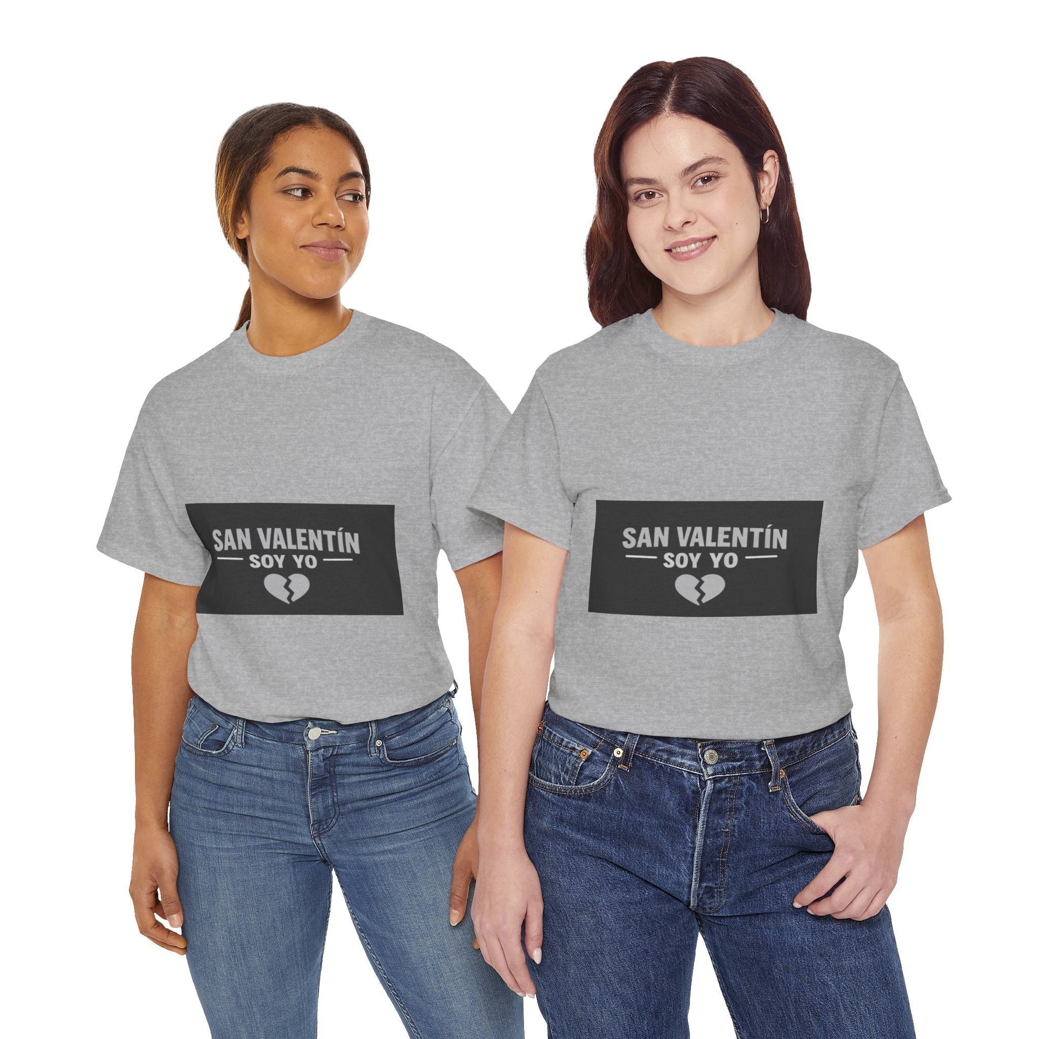 Valentine Soy Yo T-Shirt — "San Valentín Soy Yo" Broken Heart Tee