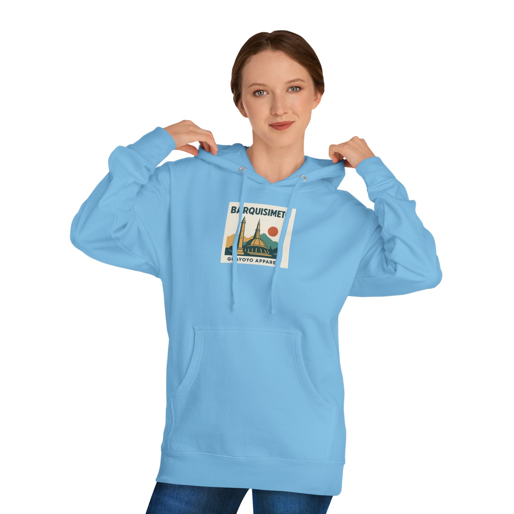 Barquisimeto Retro Skyline Hoodie — Venezuela Travel Vintage Graphic Hooded Sweatshirt