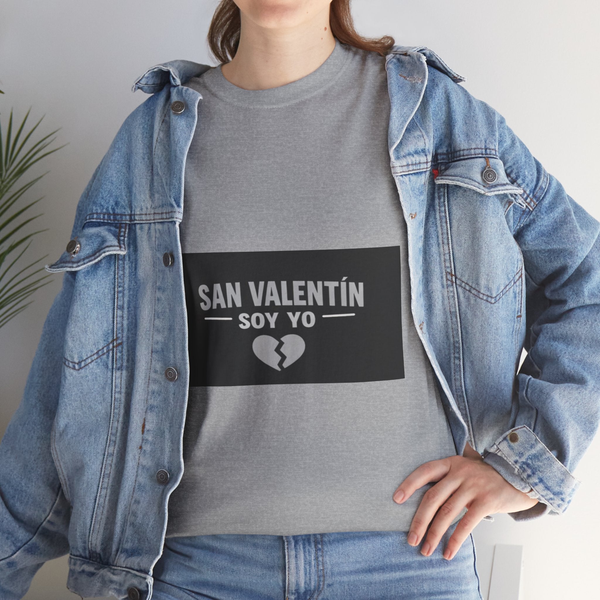 Valentine Soy Yo T-Shirt — "San Valentín Soy Yo" Broken Heart Tee