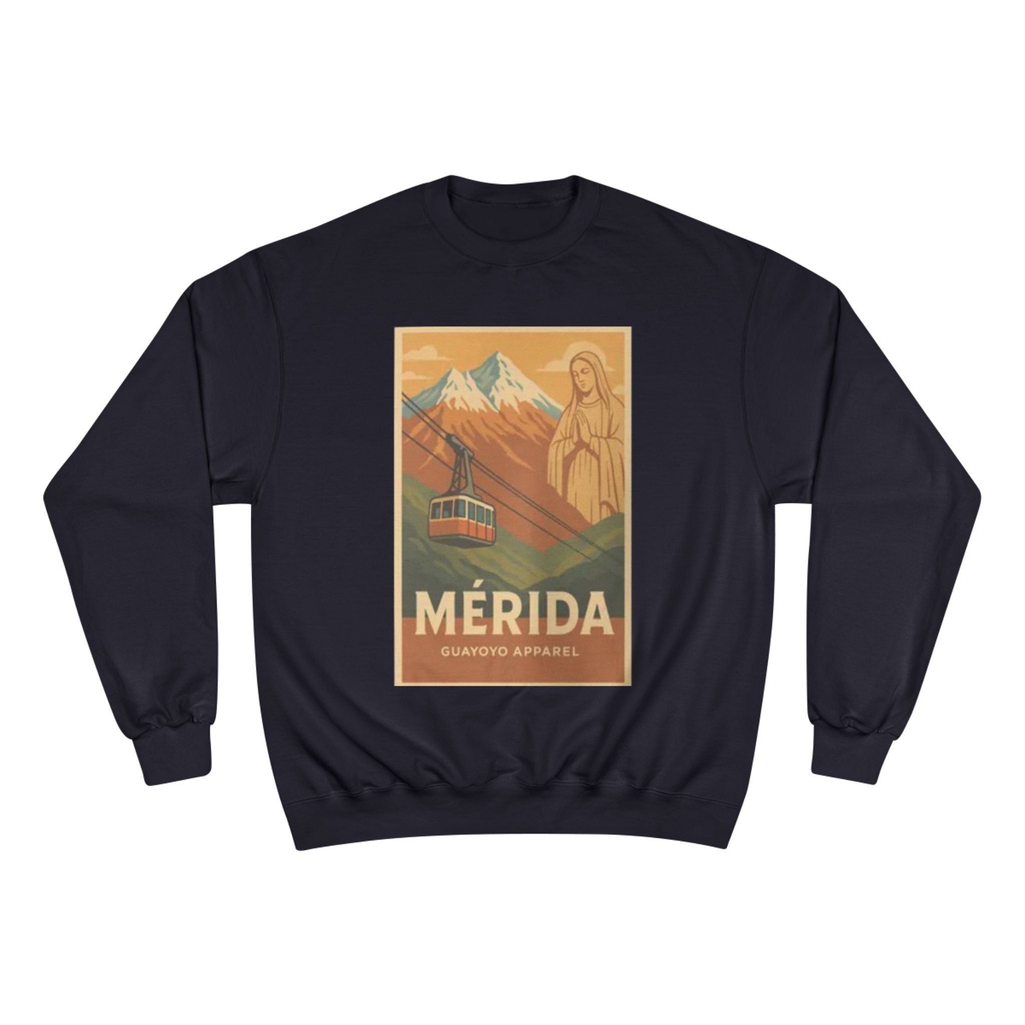 Mérida Retro Travel Sweatshirt — Vintage Mountain Cable Car Graphic