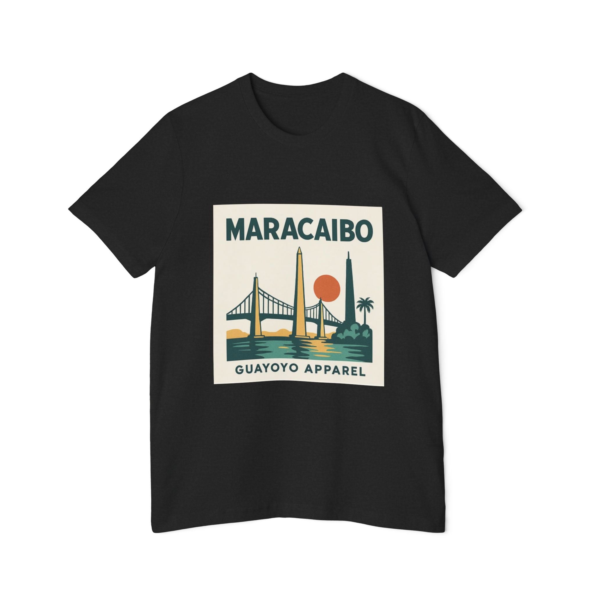 Maracaibo Retro Travel T-Shirt — Vintage Sunset Bridge Design